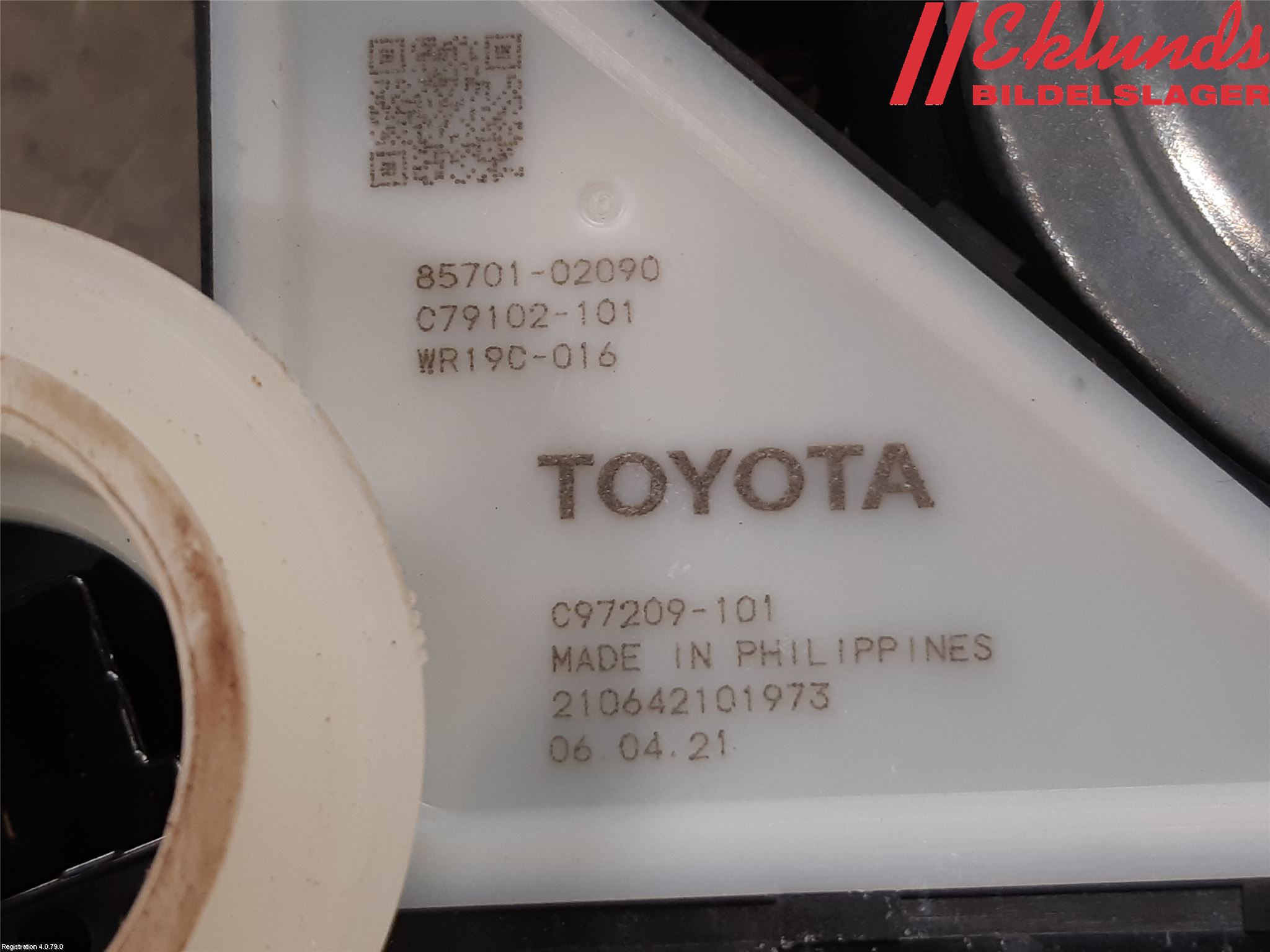 Toyota COROLLA 19- Fönsterhiss El Kompl