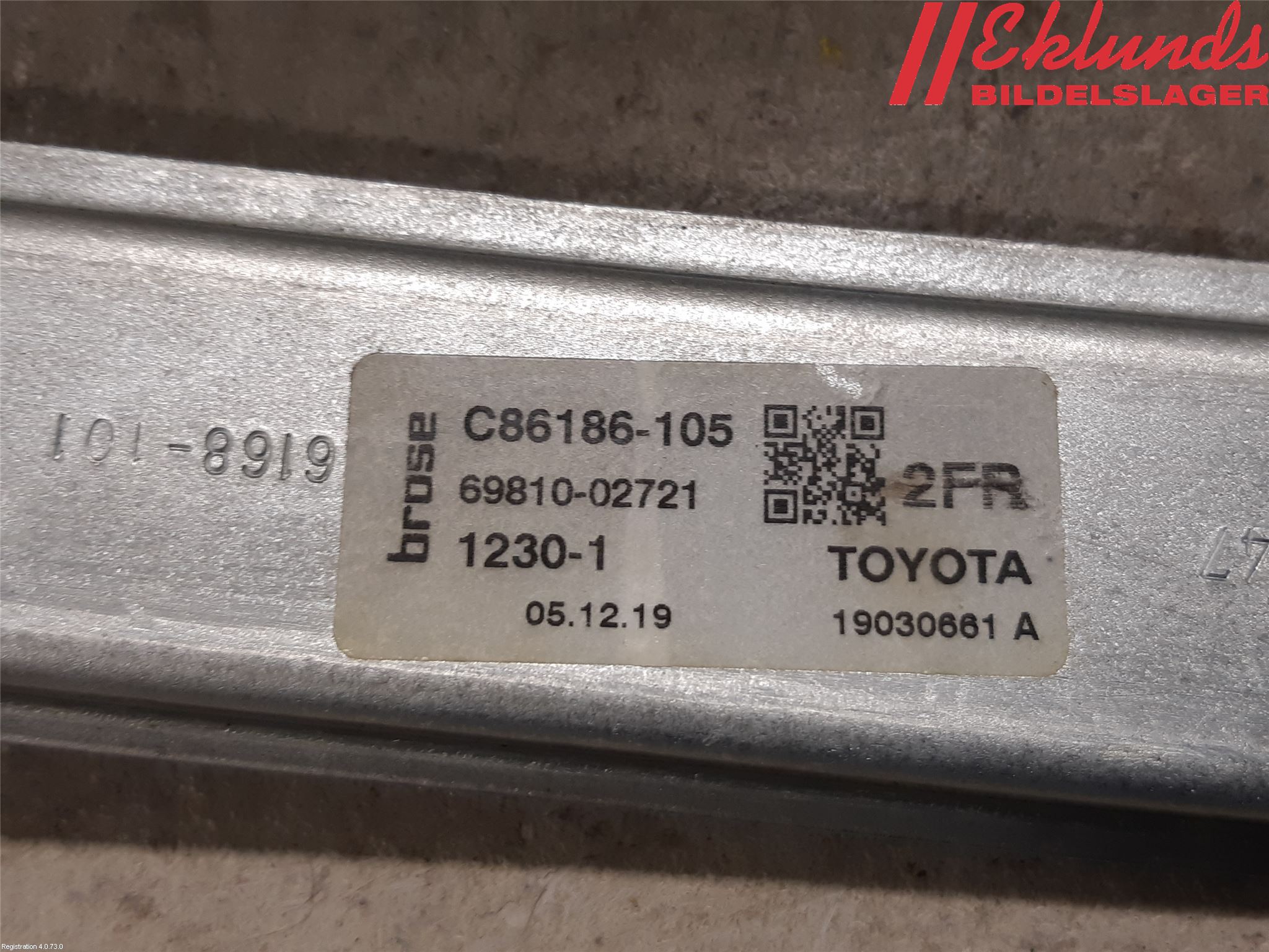 Toyota COROLLA 19- Fönsterhiss El Kompl