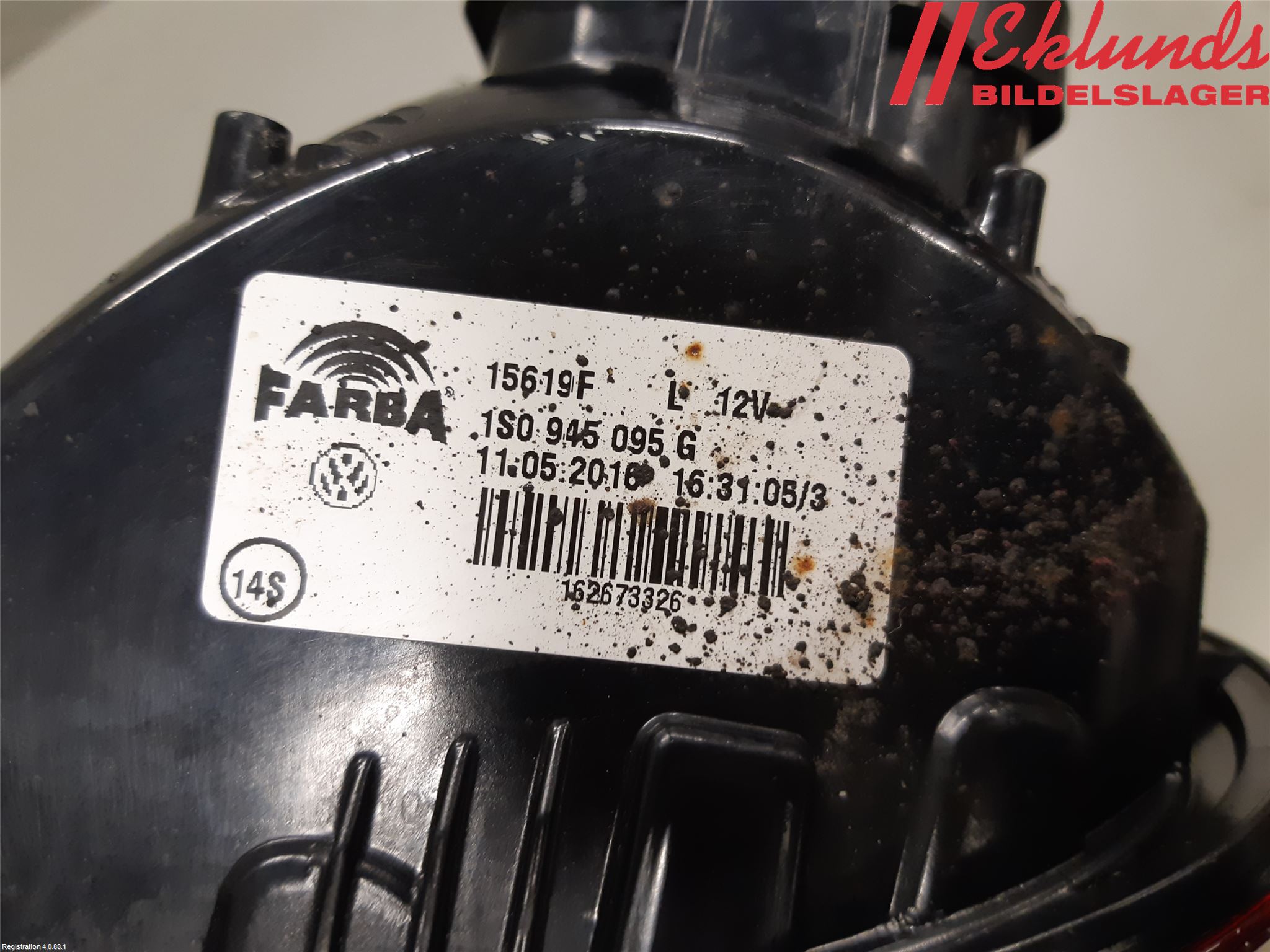 Volkswagen VW UP! / E-UP! Bakljus Vänster