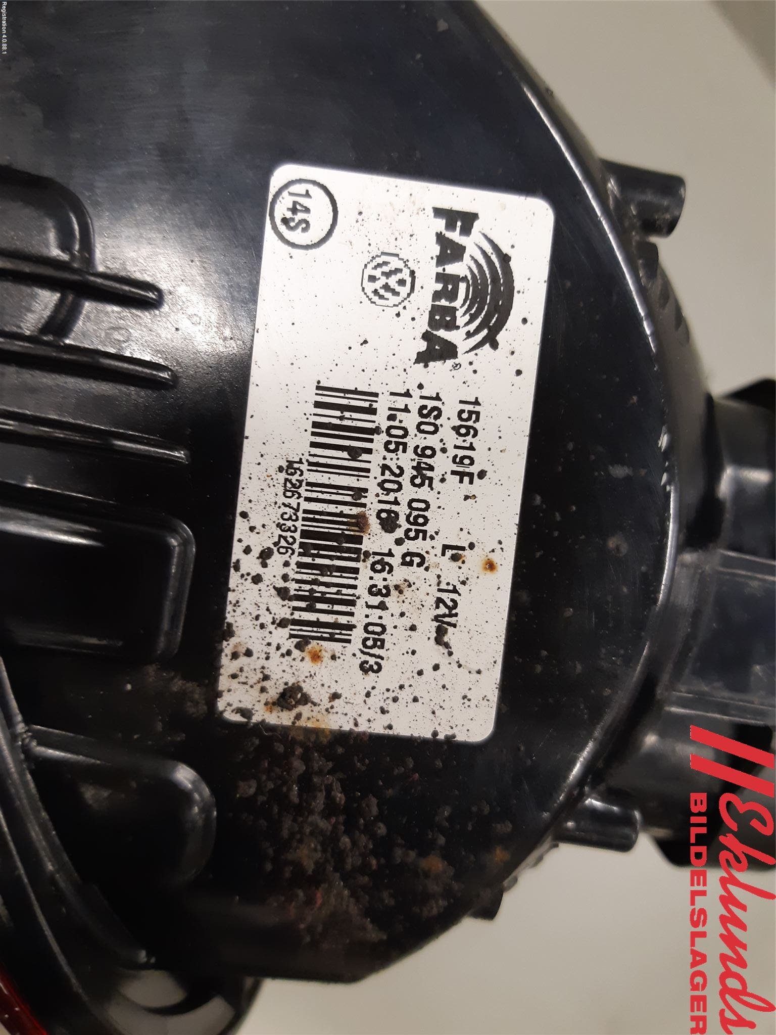 Volkswagen VW UP! / E-UP! Bakljus Vänster