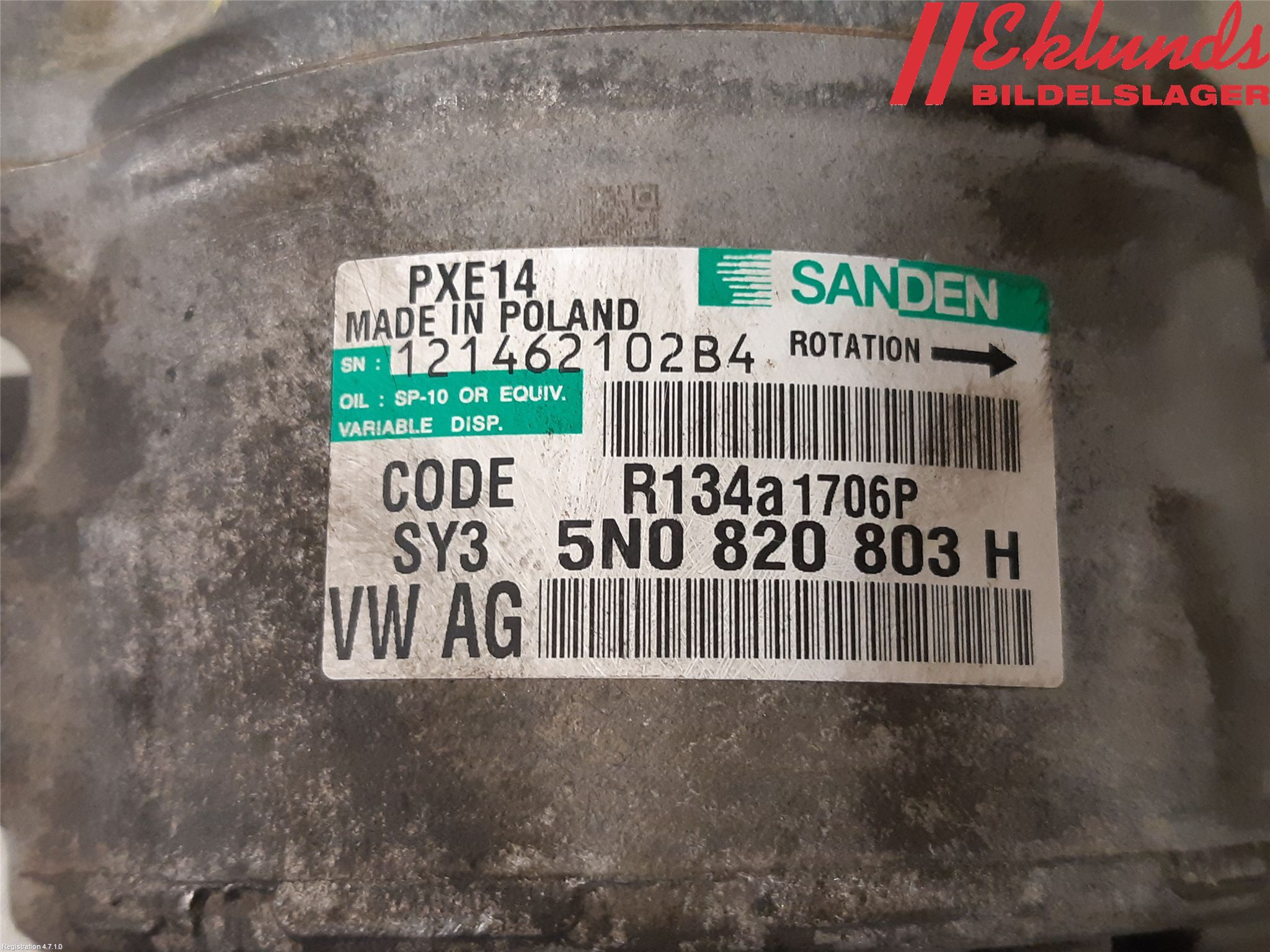 Audi A3/S3 05-13 Ac Kompressor