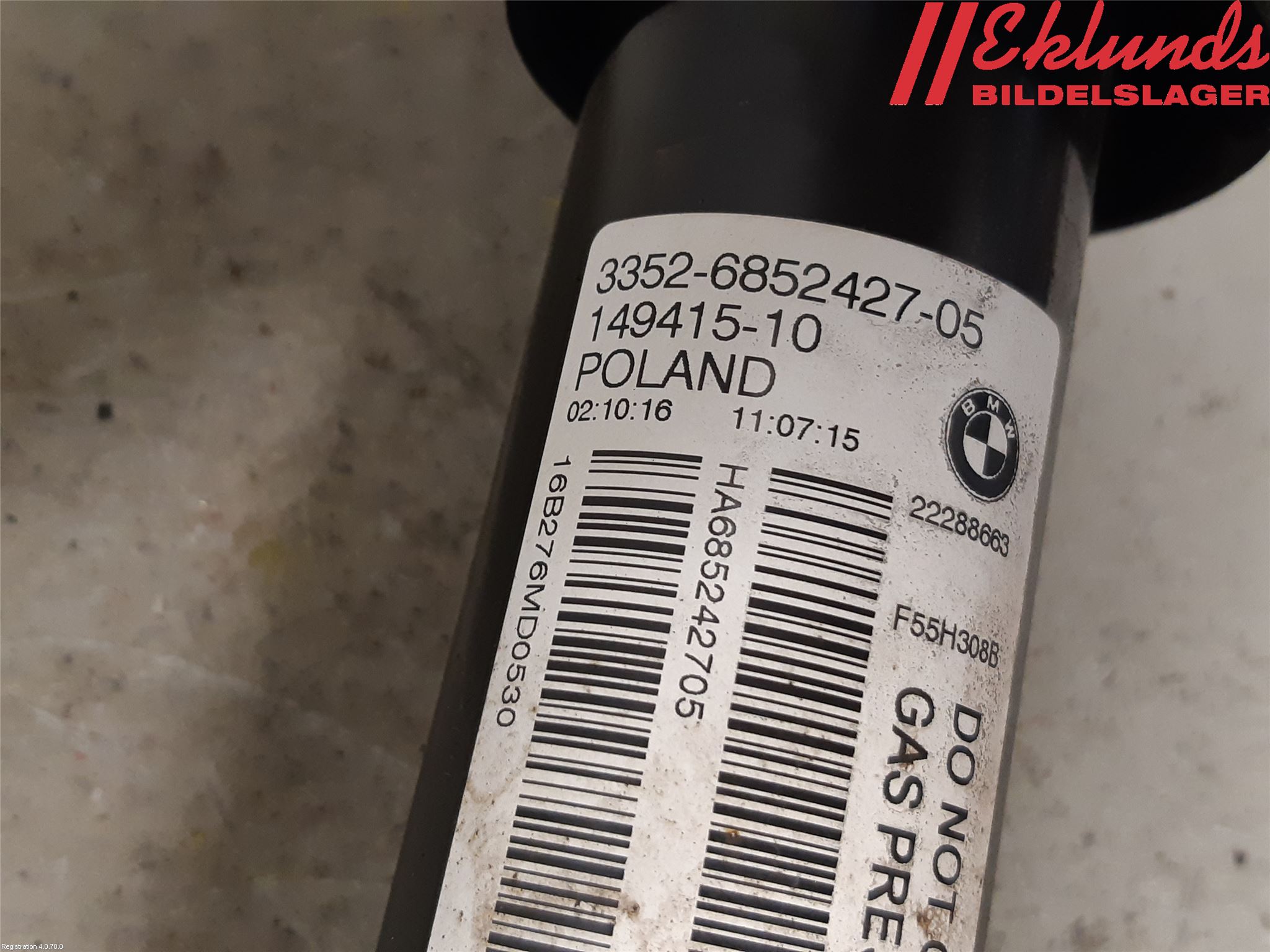 Mini ONE/COOPER 5DR F55 14-24 Stötdämpare Bak