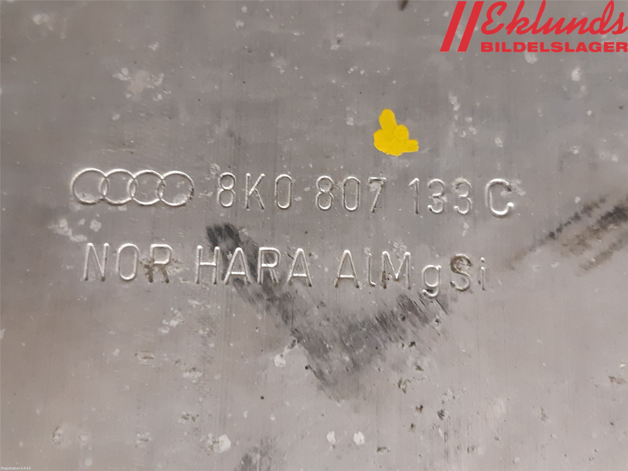 Audi A4/S4 08-11 Stötfångarbärjärn Fram