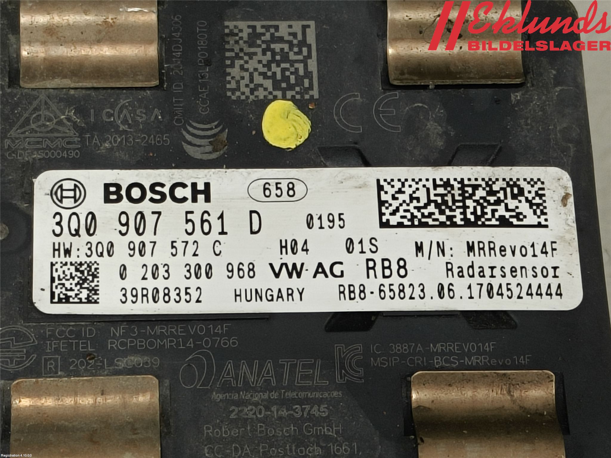 Volkswagen VW PASSAT 15-19 Sensor Adaptiv Farthållare