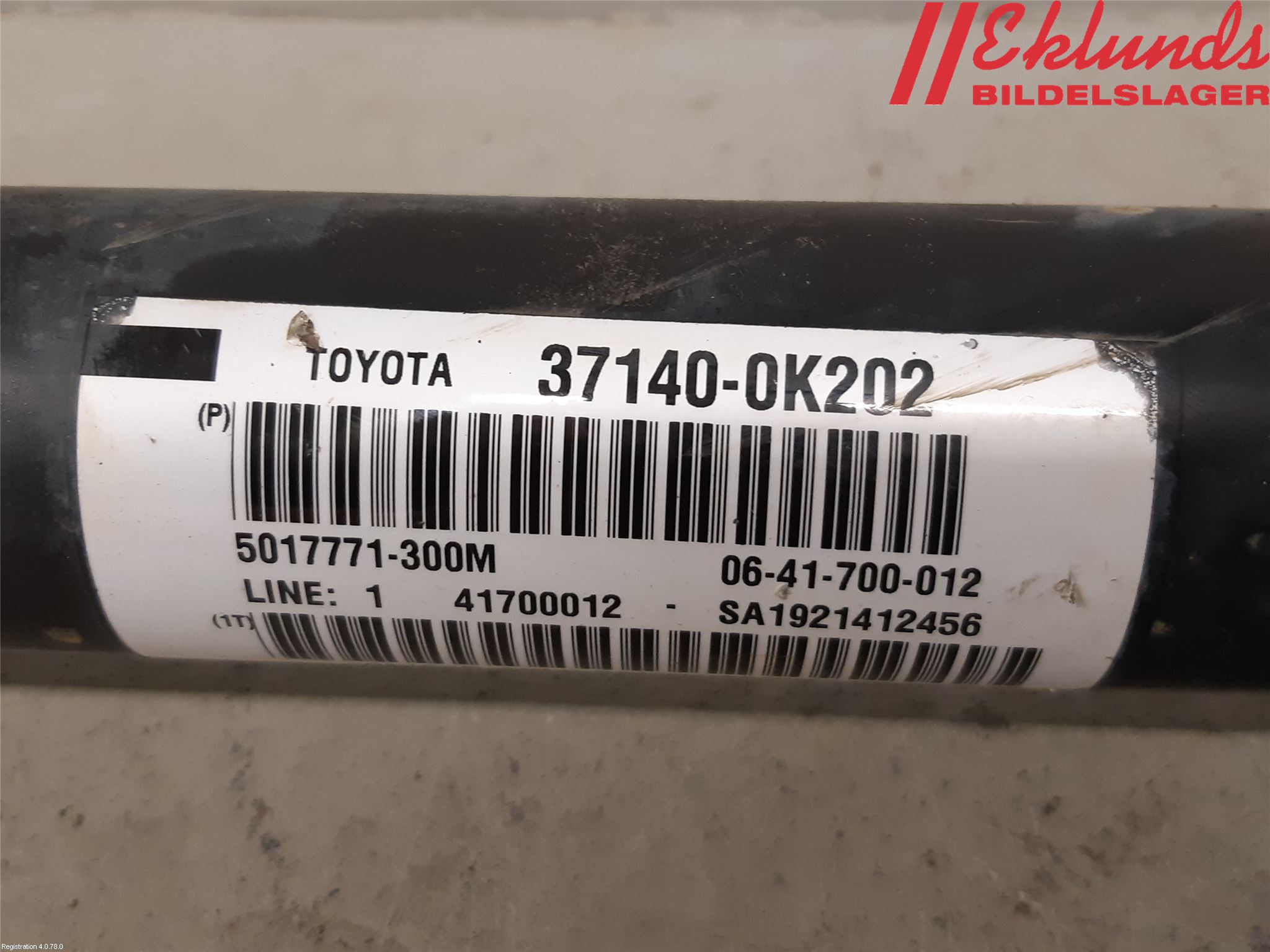 Toyota HILUX 16- Mellanaxel Främre 4Wd