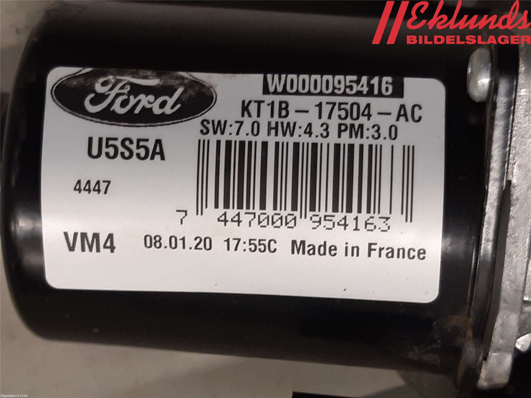 Ford TRANSIT SKÅP/BUSS 14-22 Torkarmotor Vindruta