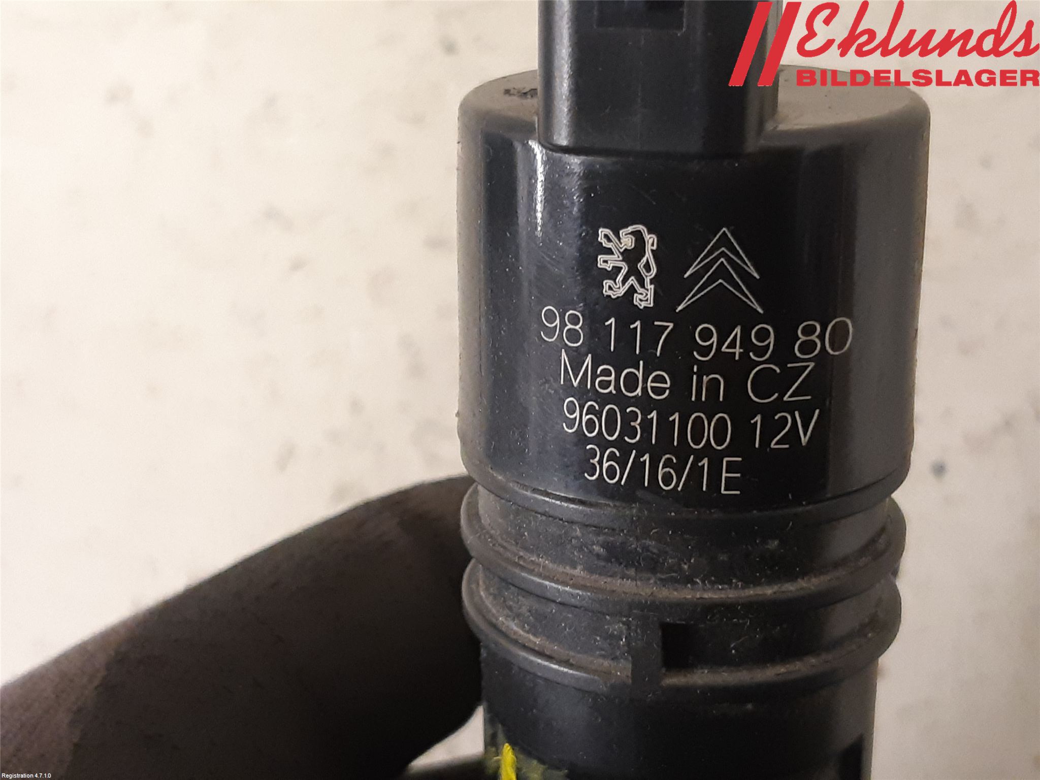 Peugeot EXPERT/E-EXPERT 17- Spolarpump Vindruta