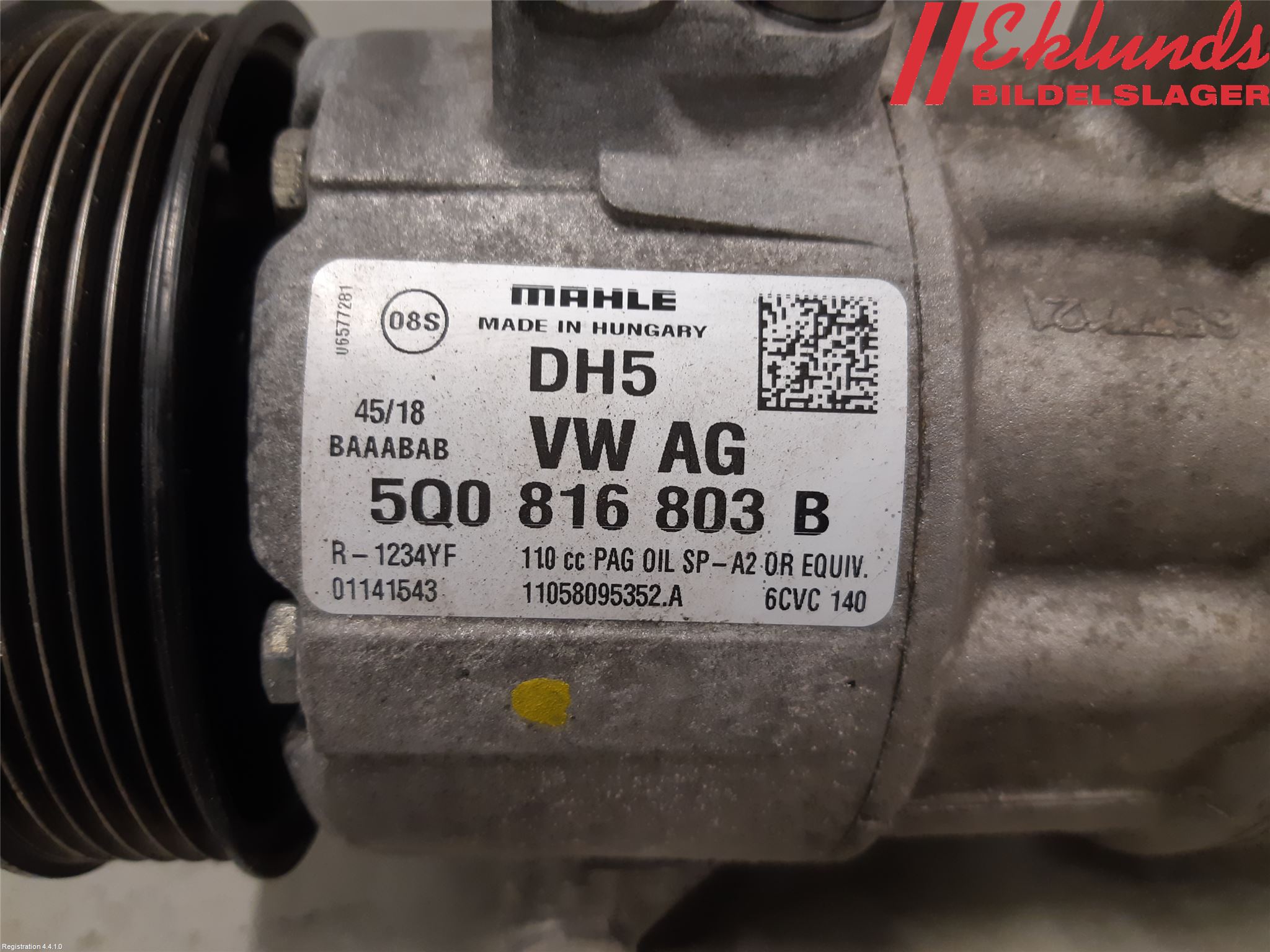 Volkswagen VW GOLF / E-GOLF VII 13-20 Ac Kompressor