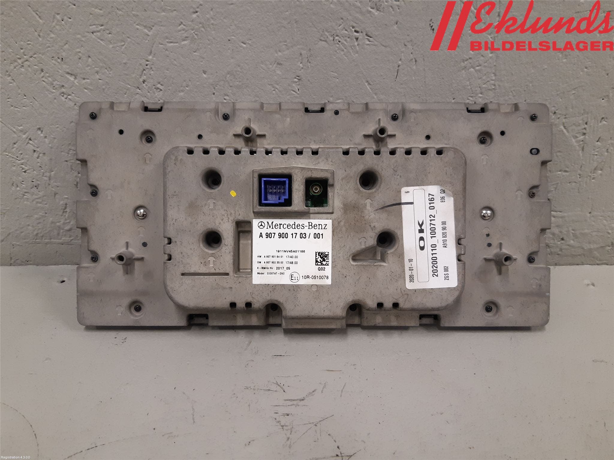 Mercedes-Benz MB SPRINTER (W907/W910) 19- Bildskärm