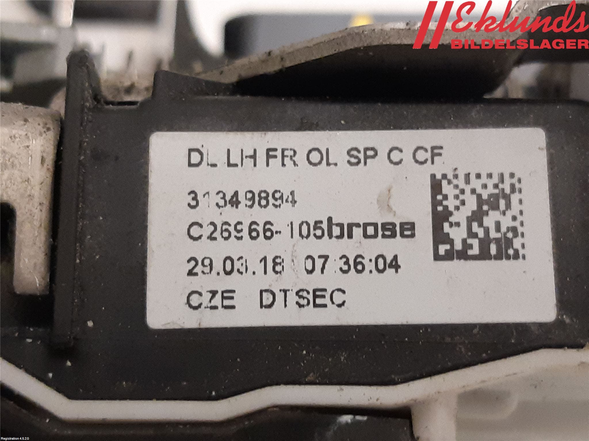 Volvo V90 17->> Låskista-Dörrlås