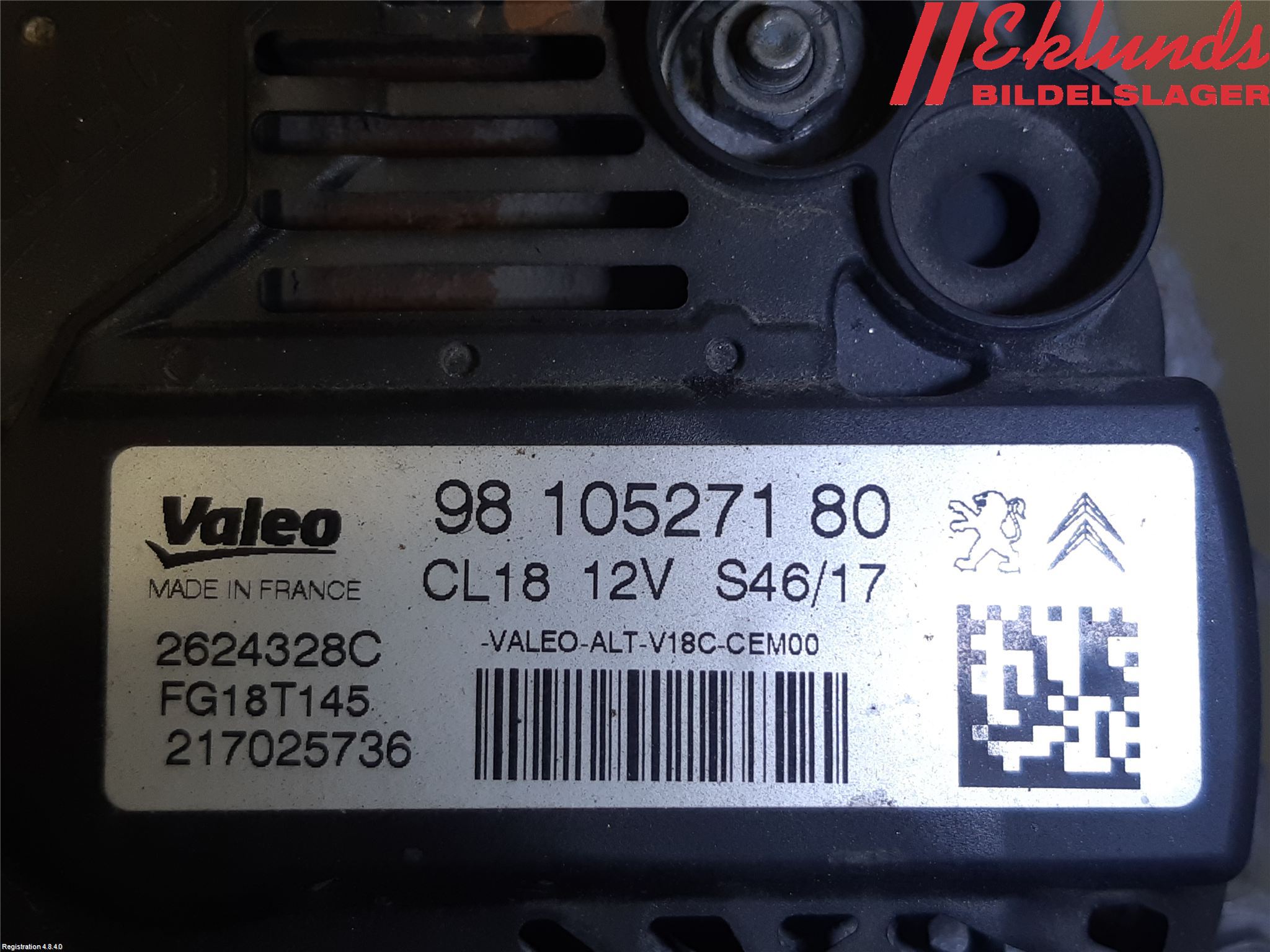 Peugeot PARTNER 16-18 Generator