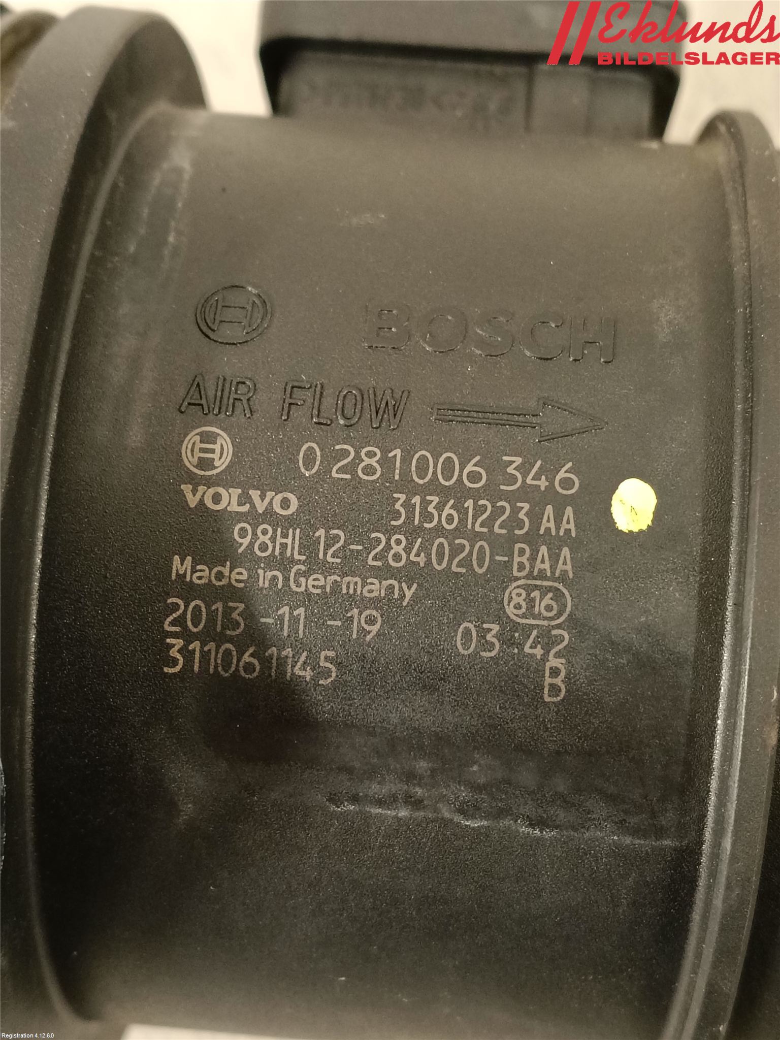 Volvo V40 12-19 Injluftmassamätare