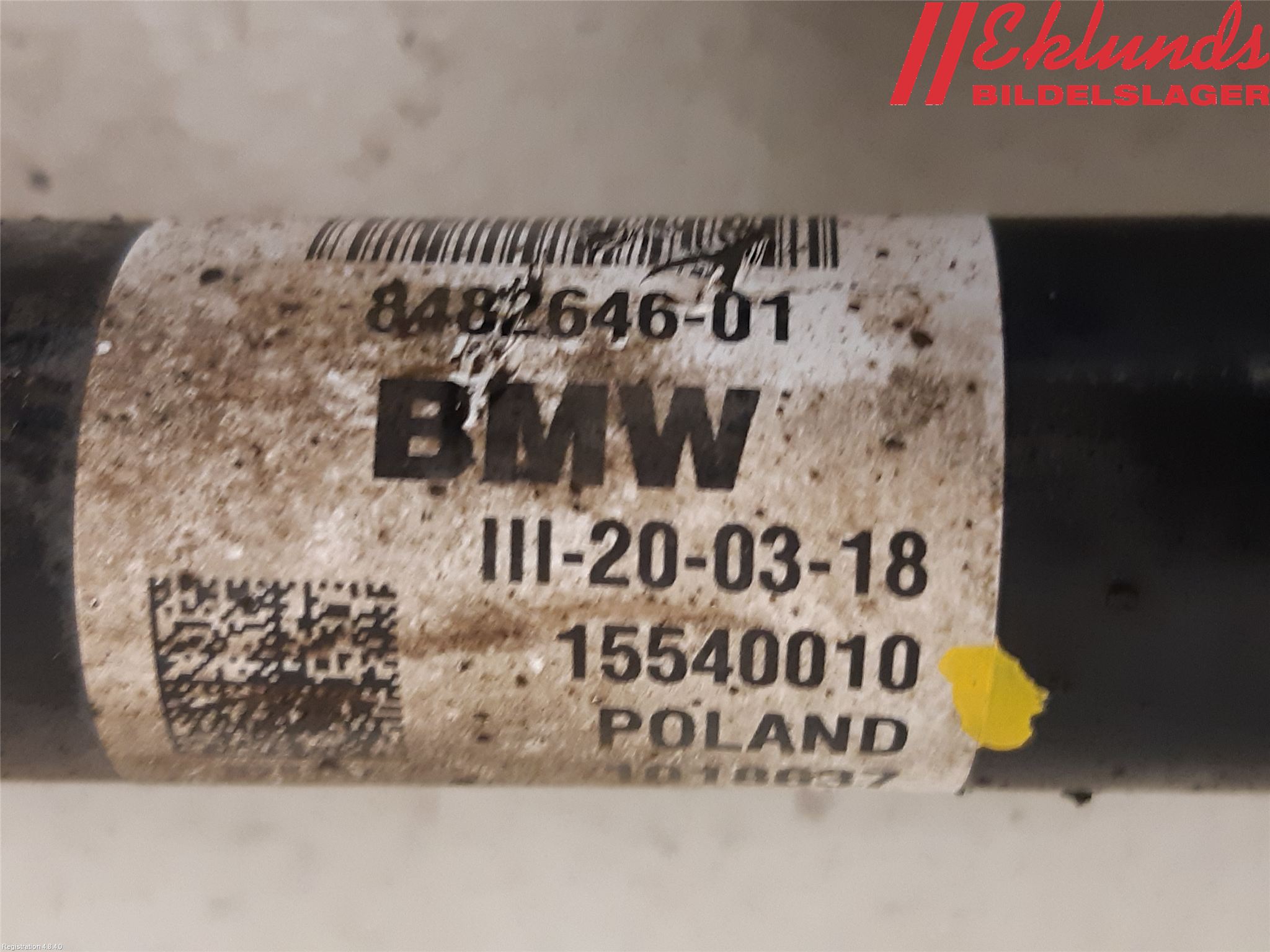 BMW X1 F48 15-22 Drivaxel Fram Höger