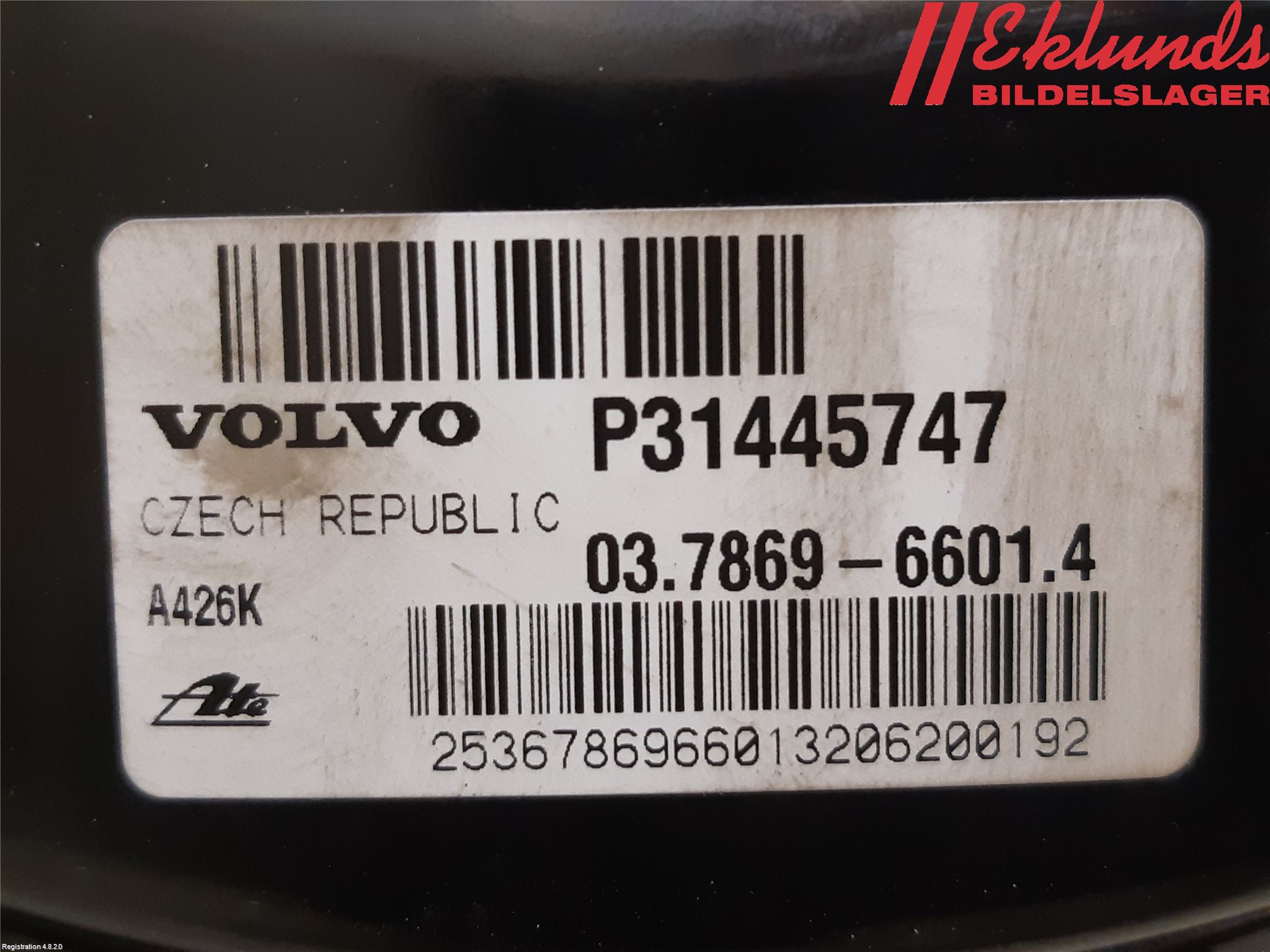 Volvo XC90/RECHARGE 16- Bromsservo