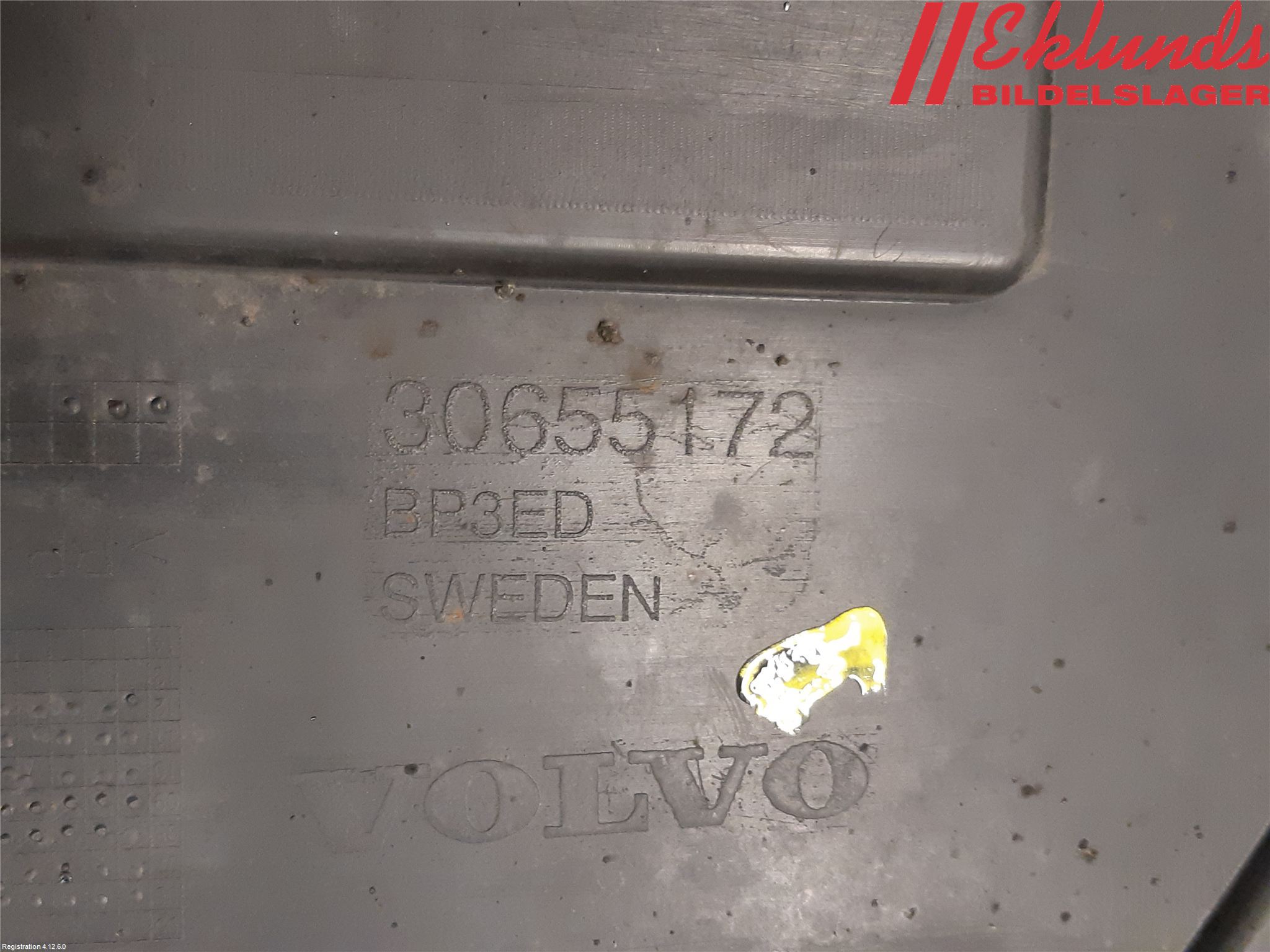 Volvo V70 08-13 Hasplåt Plåt-Plast