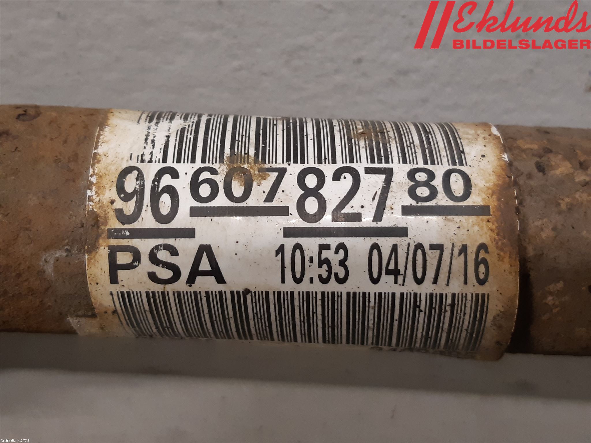 Citroen BERLINGO 08-18 Drivaxel Fram Vänster