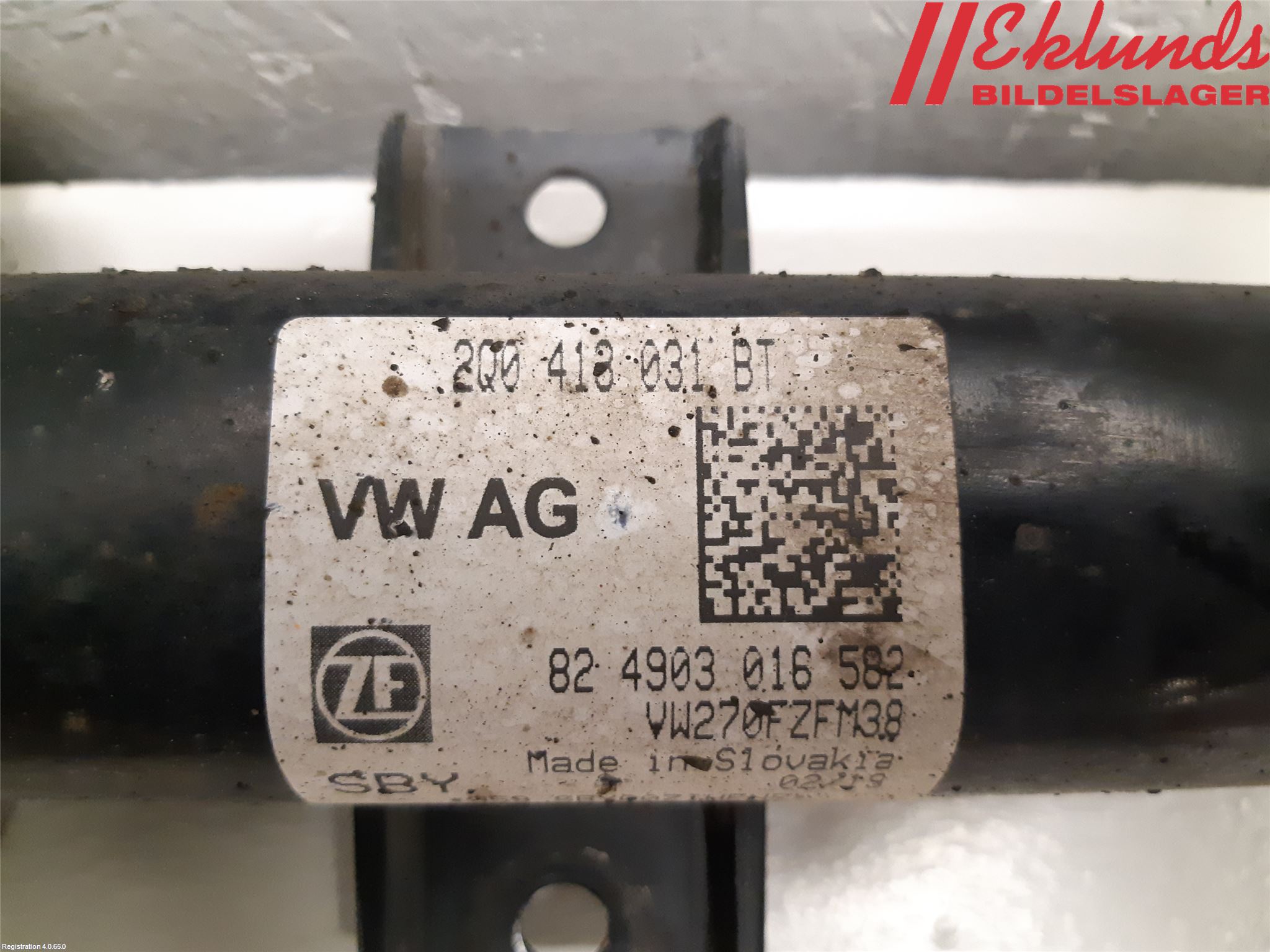 Volkswagen VW POLO VI 18->> Fjäderben Fram Vänster