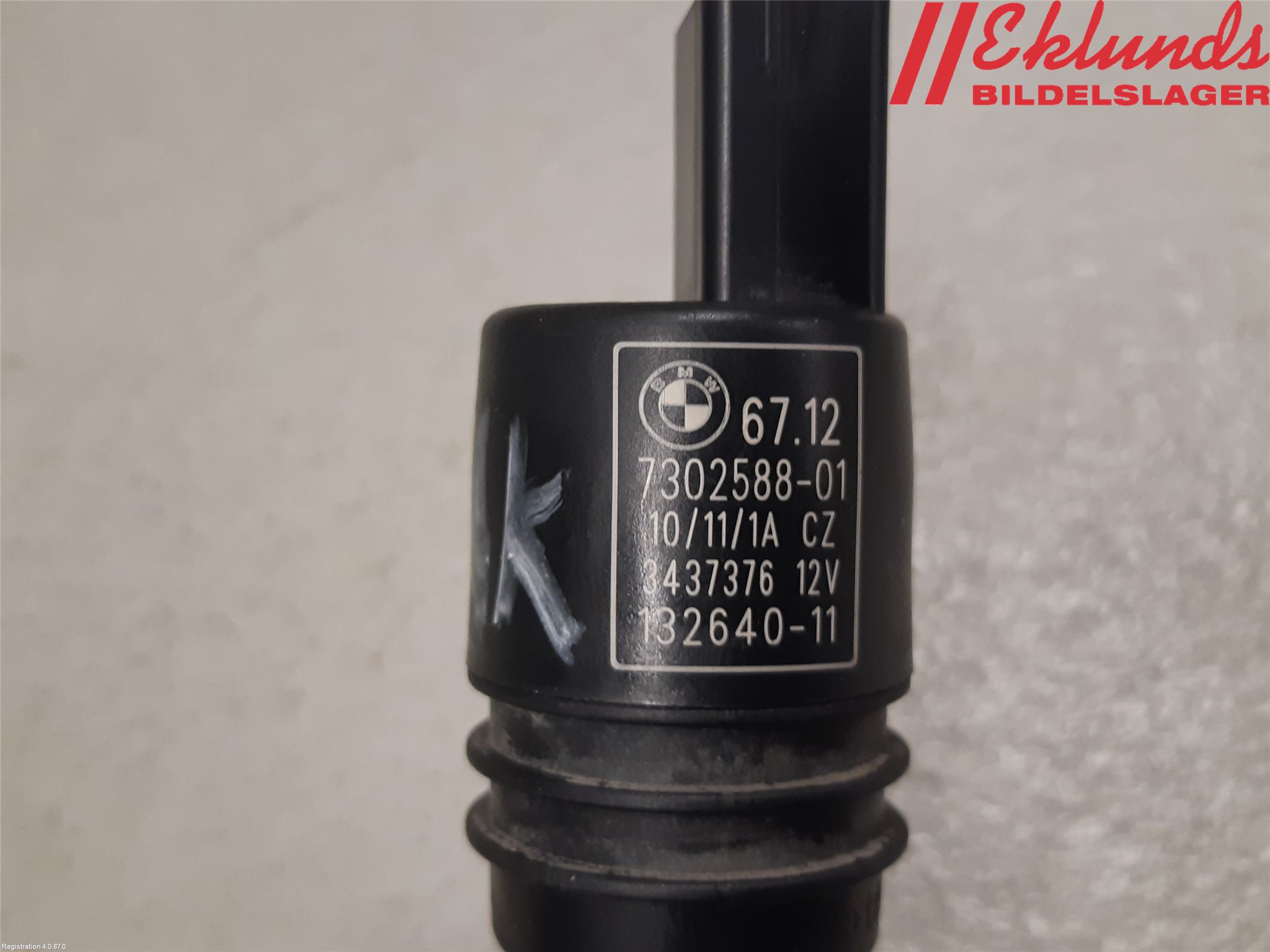 BMW X1 E84 10-15 Spolarpump Baklucka