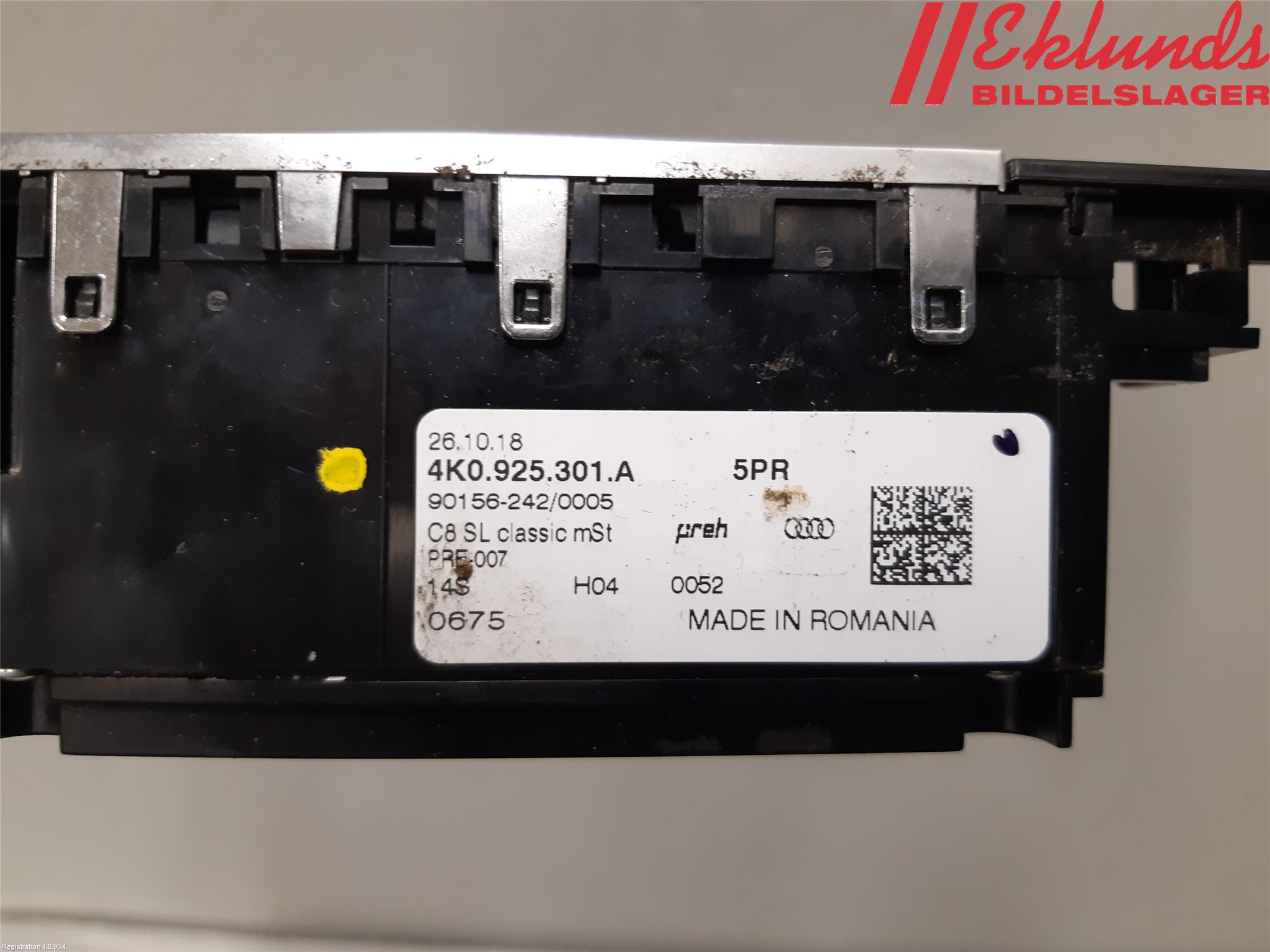 Audi A6 F2/C8 19- Strömställare Multifunktion