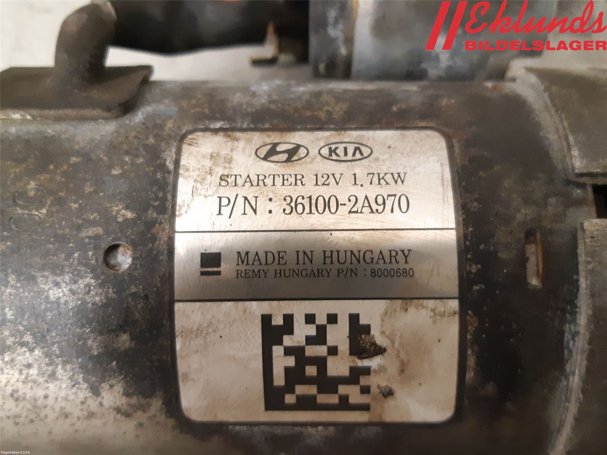 Kia CEED 12-18 Startmotor Diesel