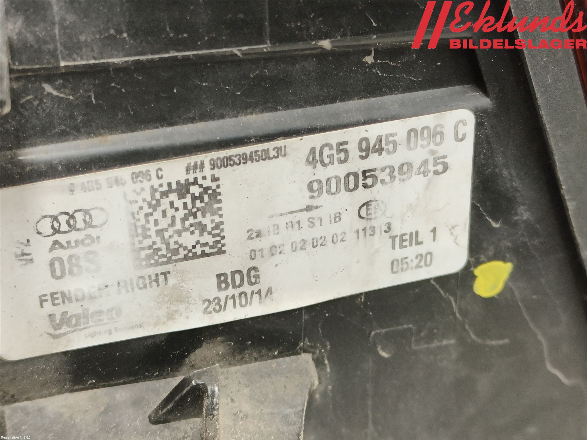 Audi A6/S6 4G 11-18 Bakljus Höger