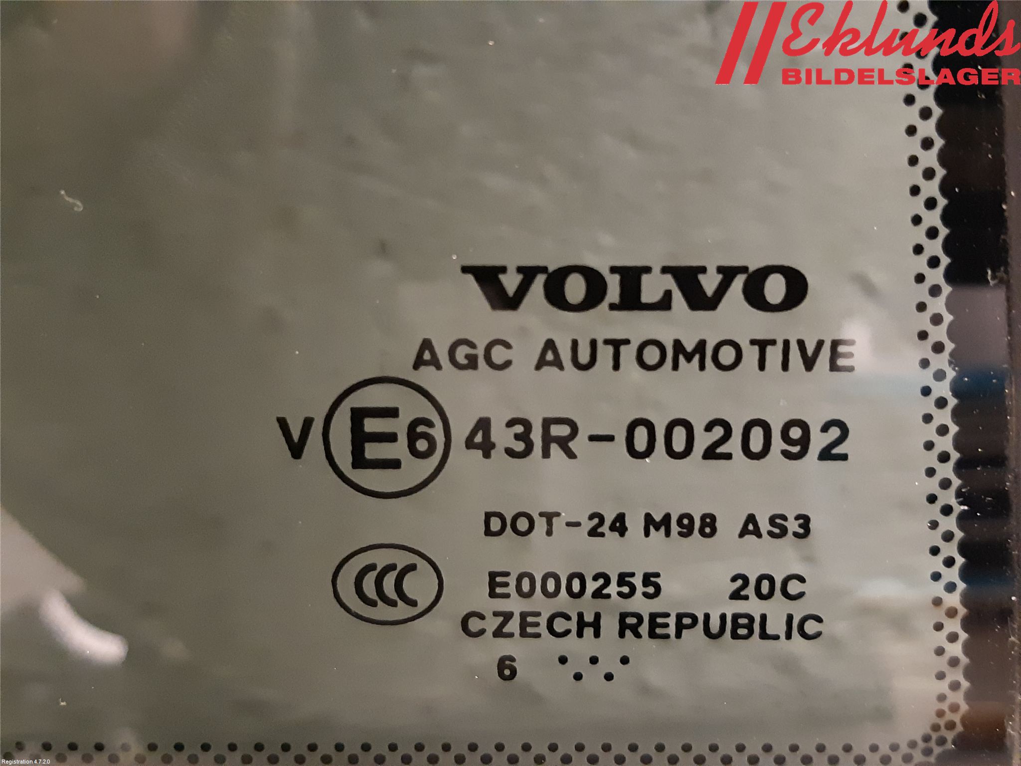 Volvo XC90/RECHARGE 16- Dörruta Bak Lilla Hö