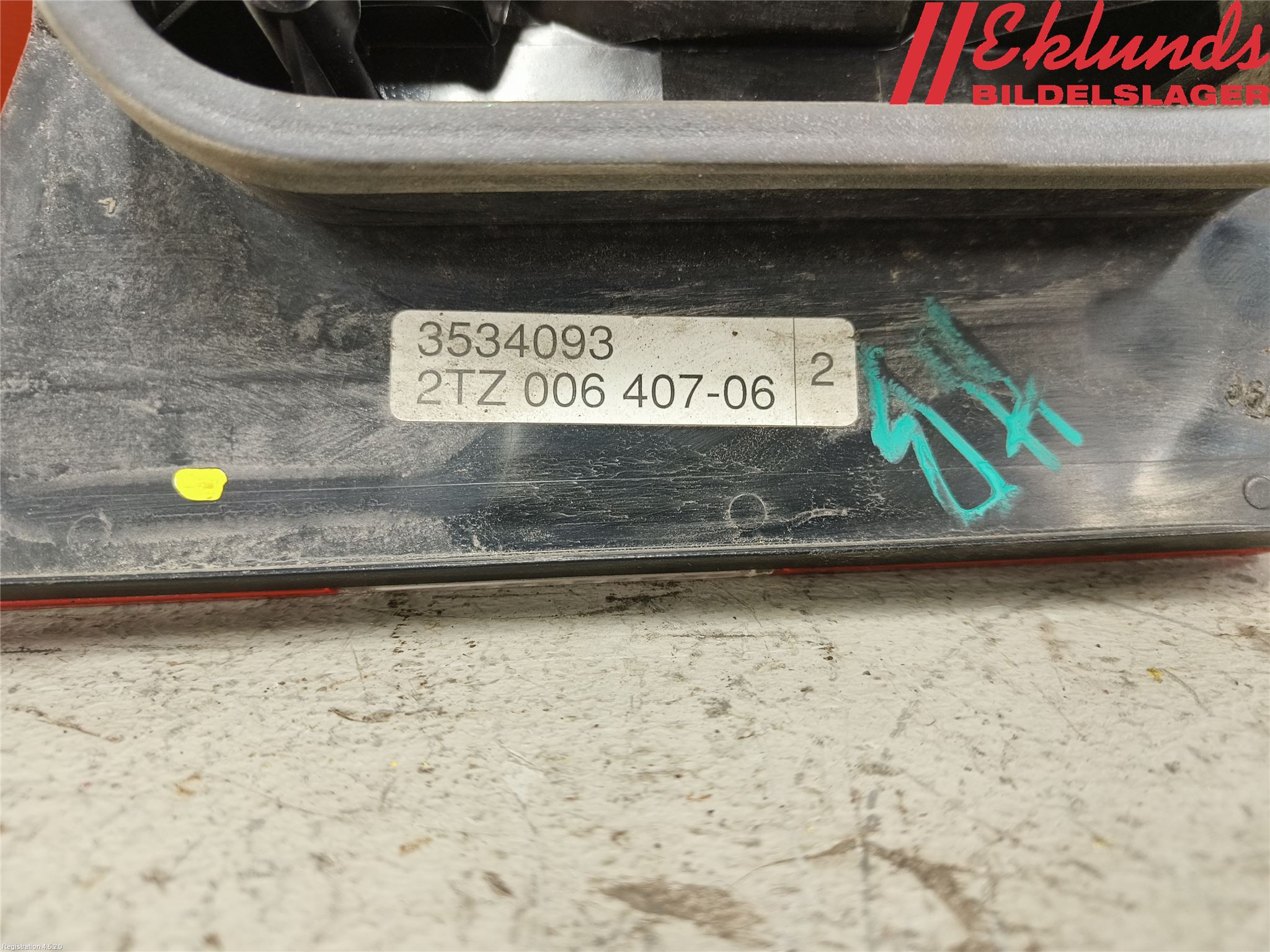 Volvo 940 91-98 Bakljus Lucka Hö