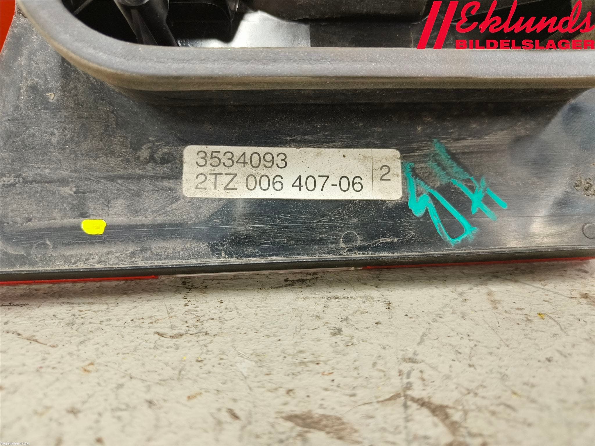 Volvo 940 91-98 Bakljus Lucka Hö