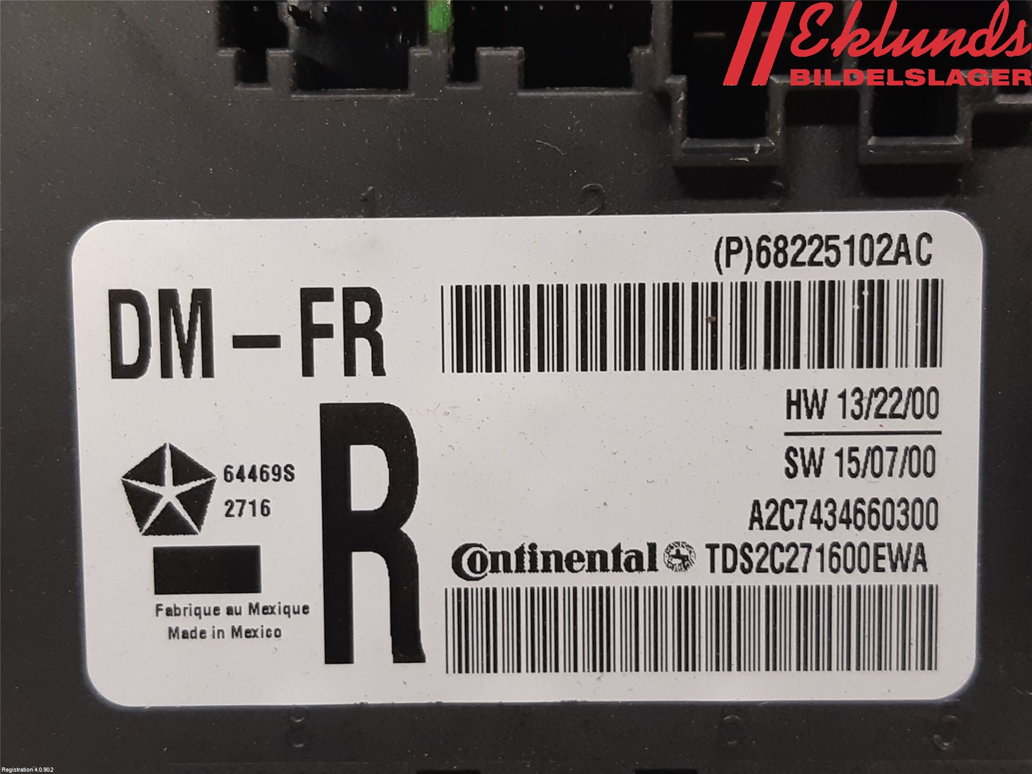 Dodge PICK UP RAM 81- Styrenhet Dörr