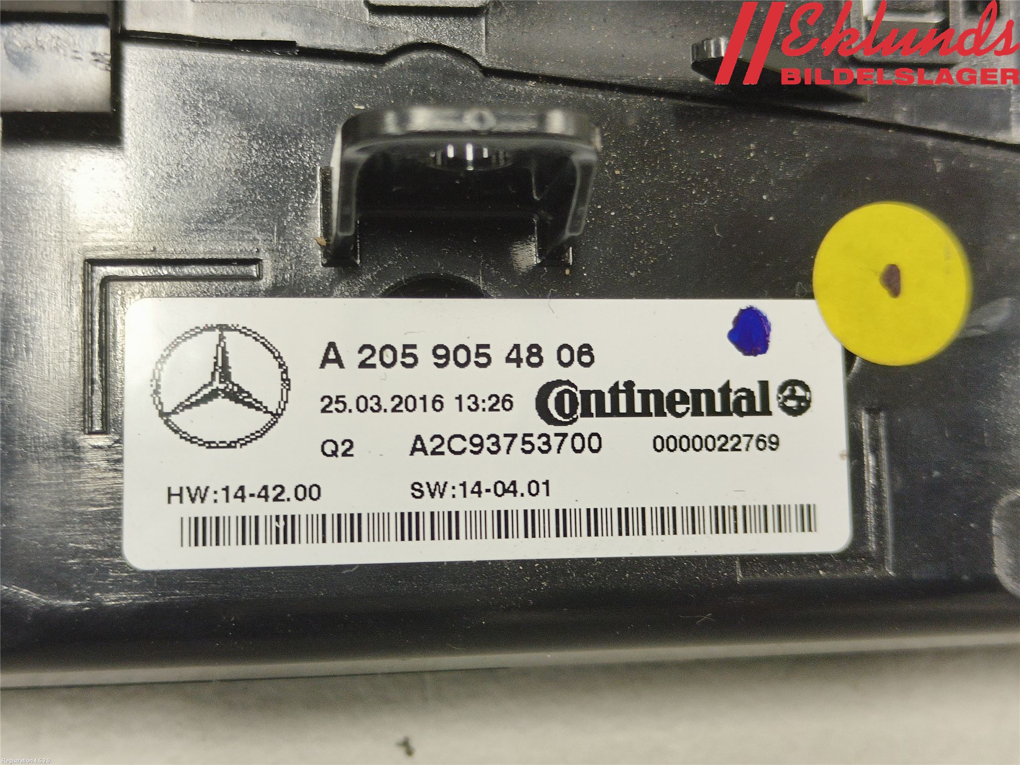 Mercedes-Benz MB GLC-KLASS (X253/C253) 15-22 Ac Styrenhet Ac Manöveren