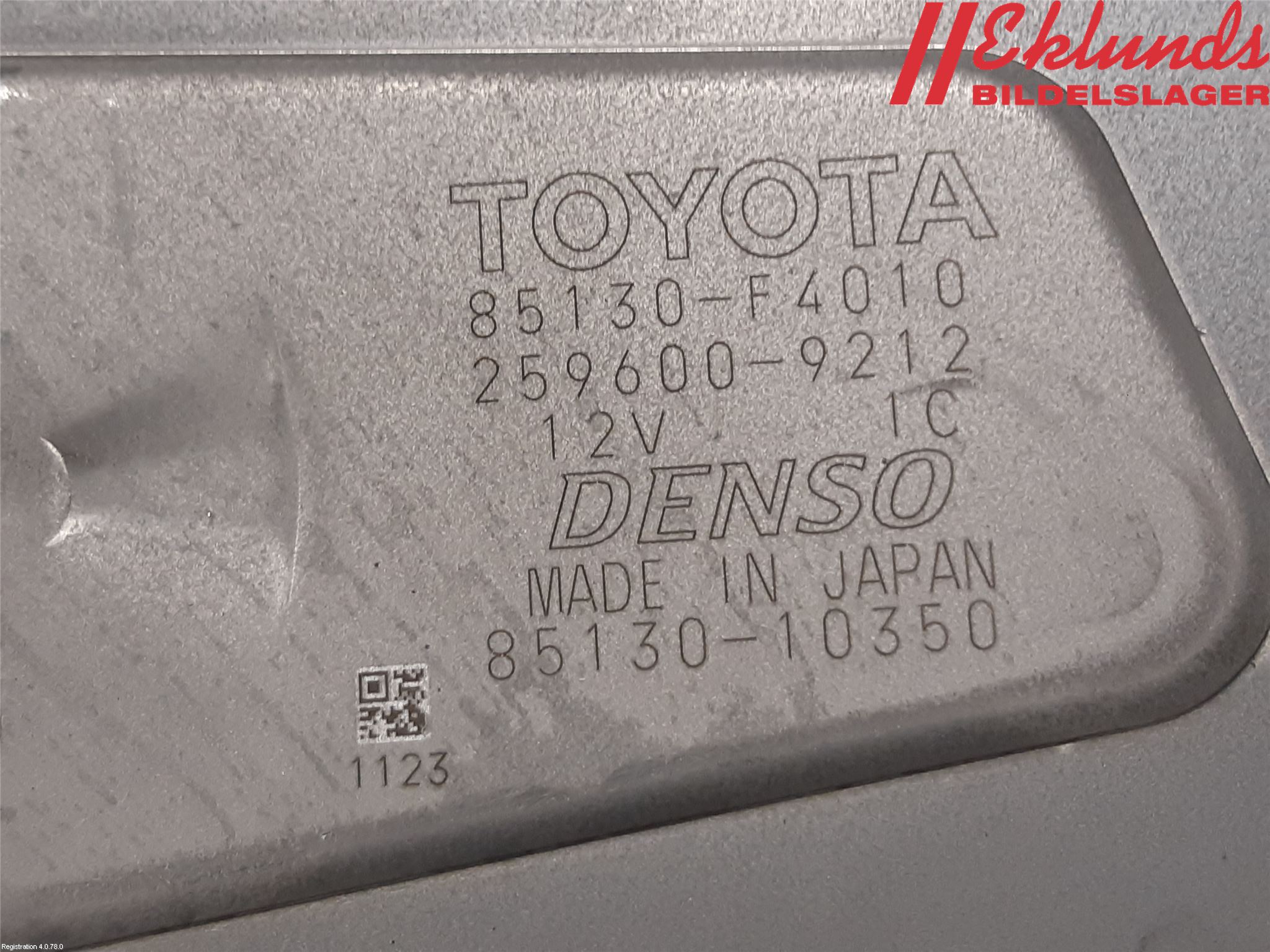 Toyota C-HR 16-23 Torkarmotor Baklucka