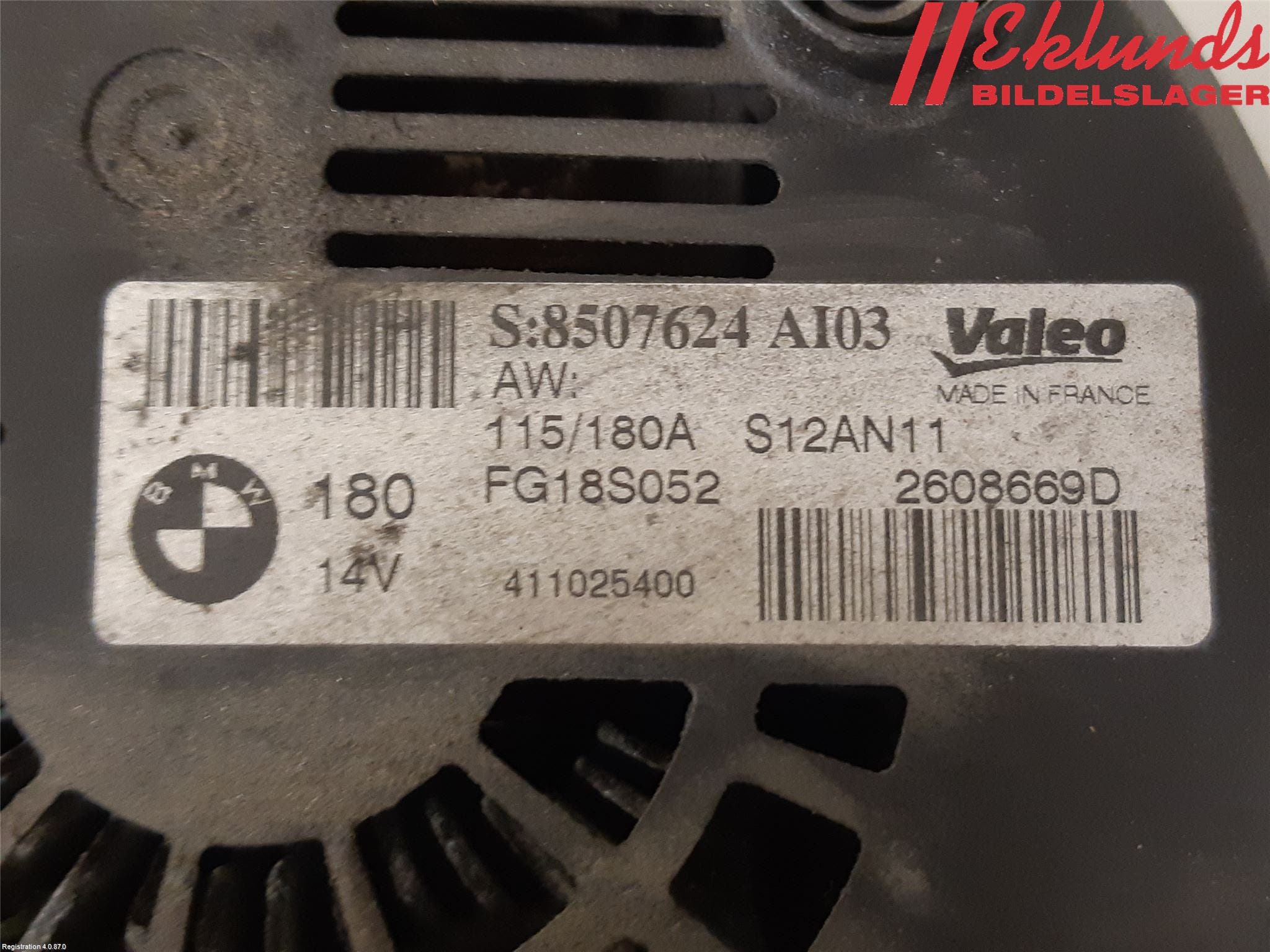 BMW 3 E90/91 SED/TOU 05-12 Generator