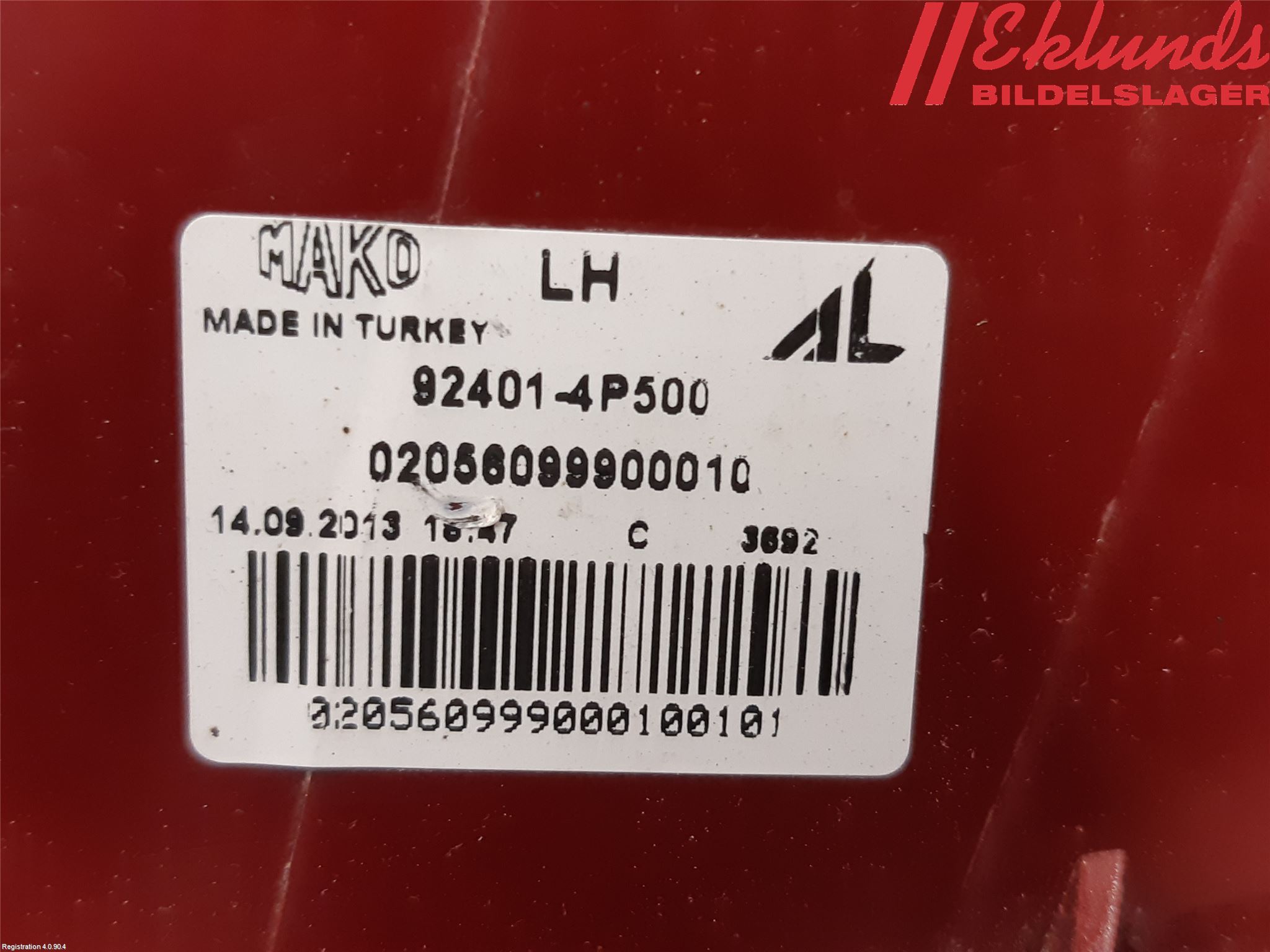 Hyundai ix20 Bakljus Vänster