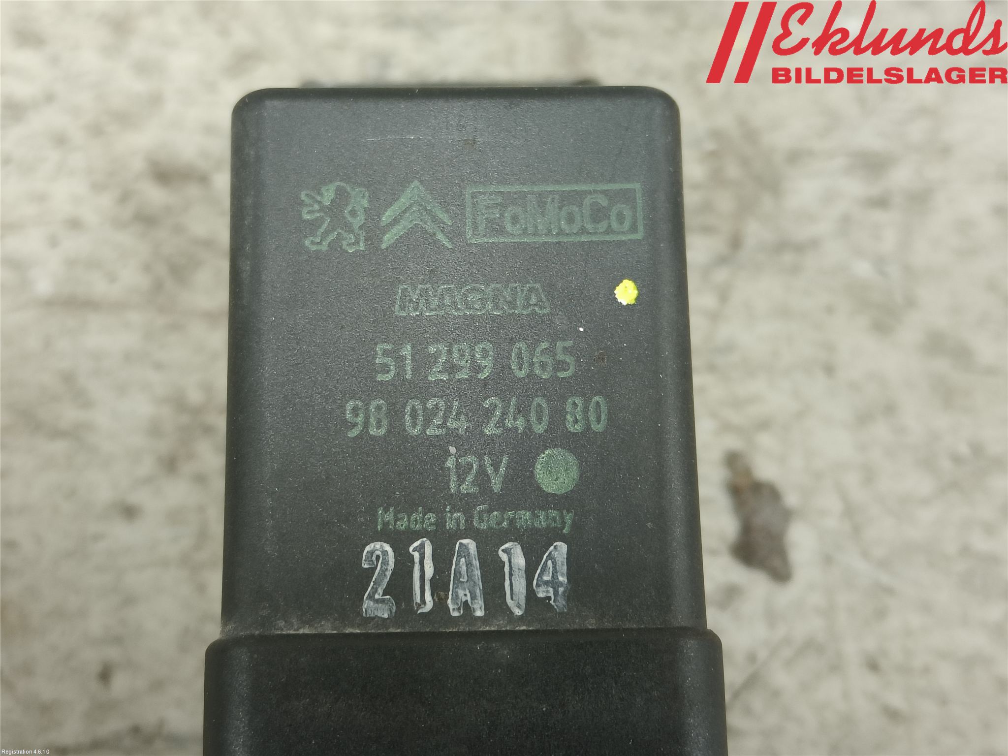 Citroen C3 10-17 Relä Glödning Diesel