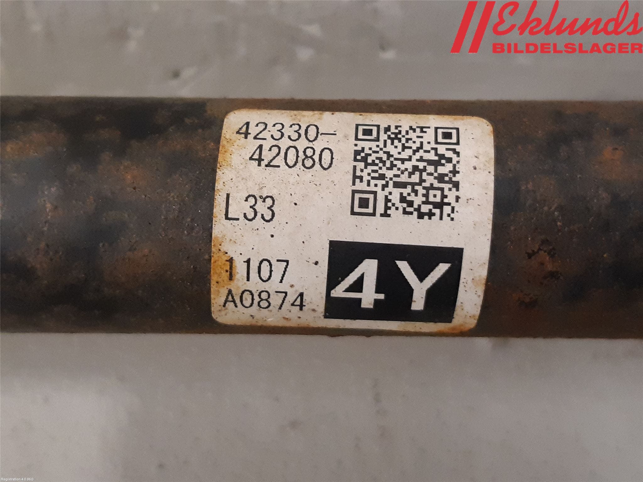 Toyota RAV4 19- Drivaxel Bak Höger