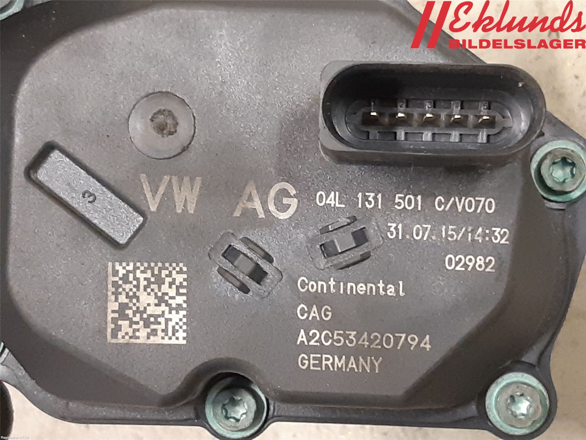 Volkswagen VW PASSAT 15-19 Egr Ventil