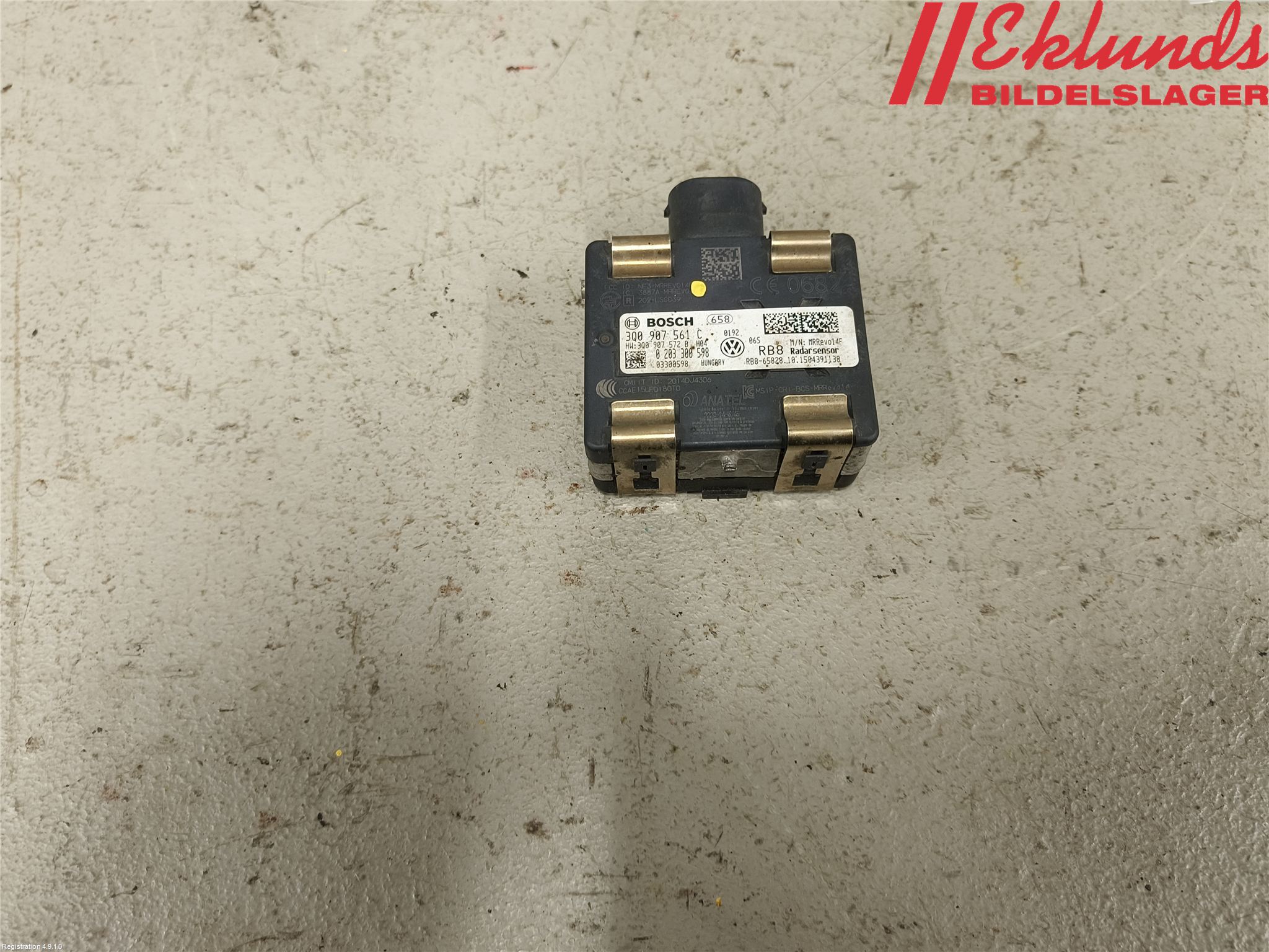 Volkswagen VW PASSAT 15-19 Farthåll Givare