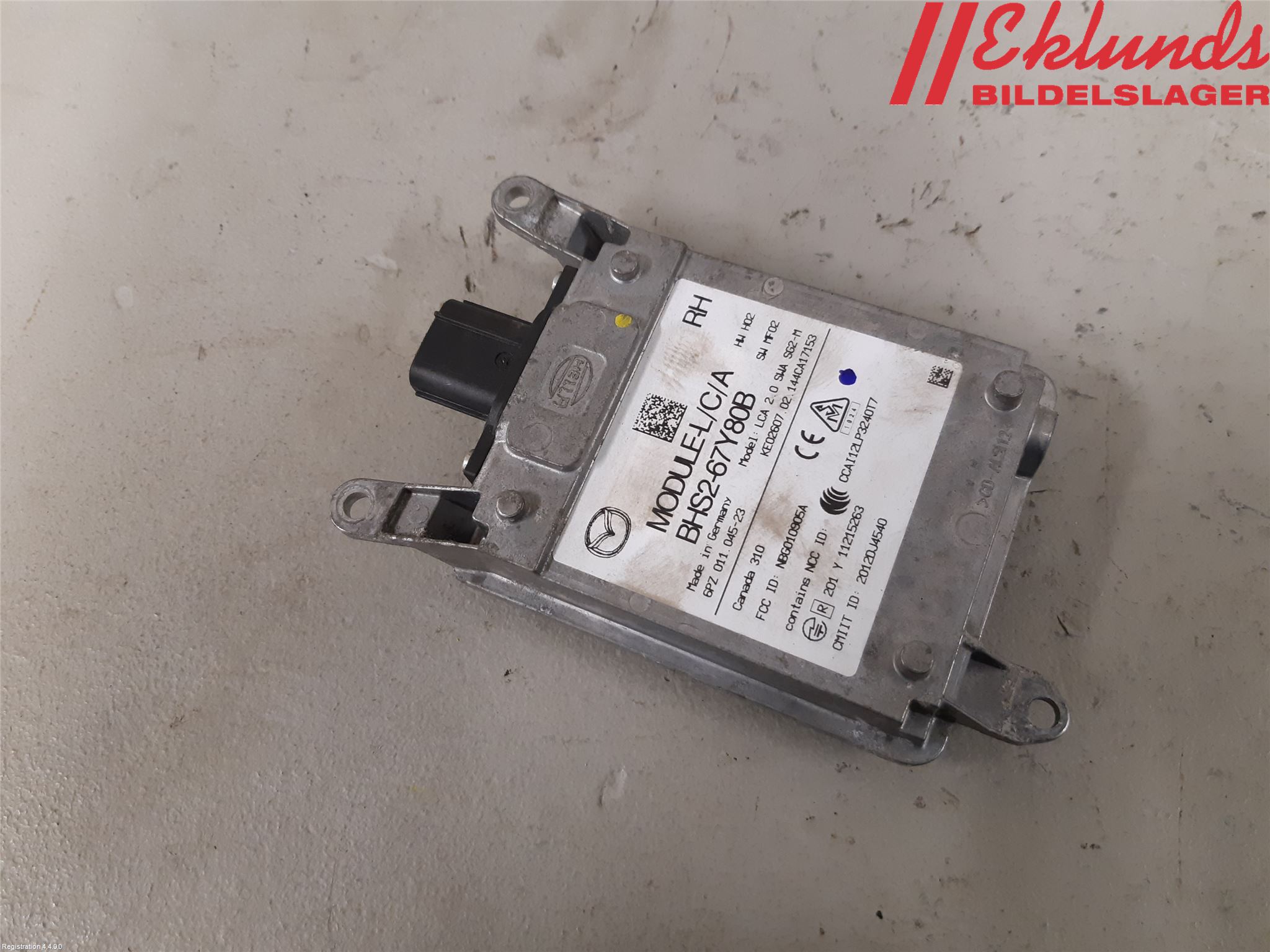 Mazda 3 III 14-19 Sensor Aktivt Kollisionsskydd