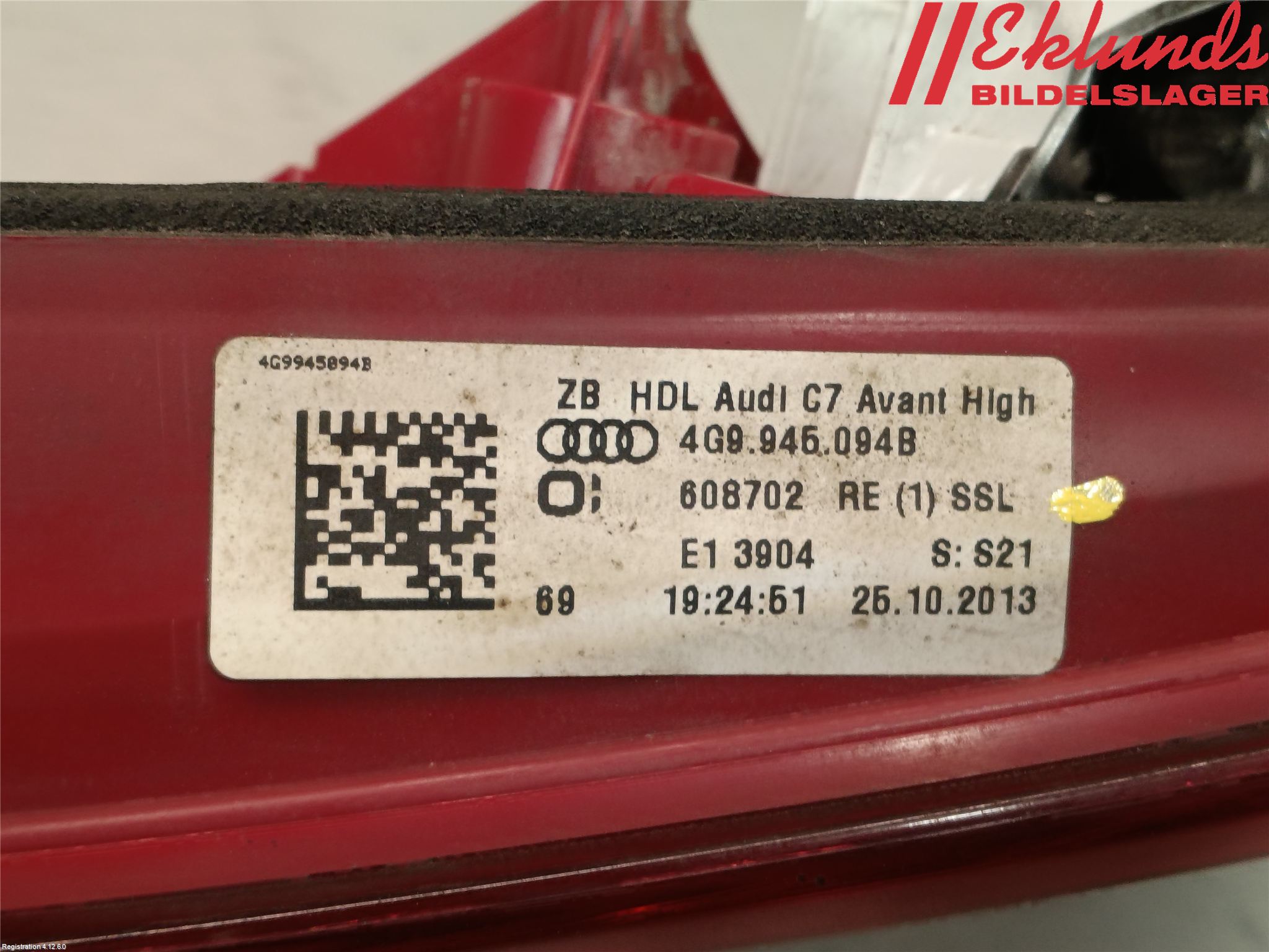 Audi A6/S6 4G 11-18 Bakljus Höger