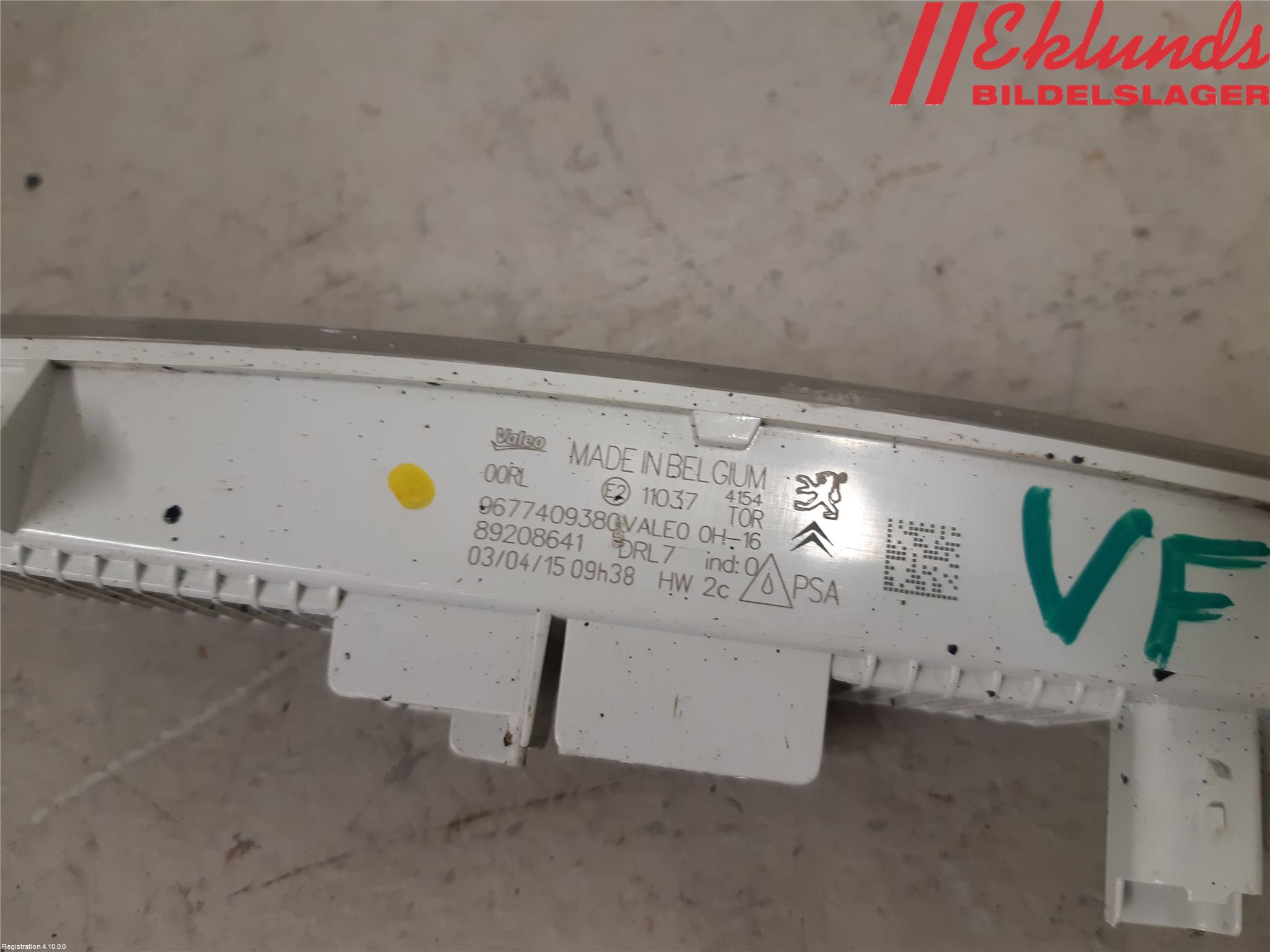 Citroen C1 14-22 Positionsljus Fram Vä