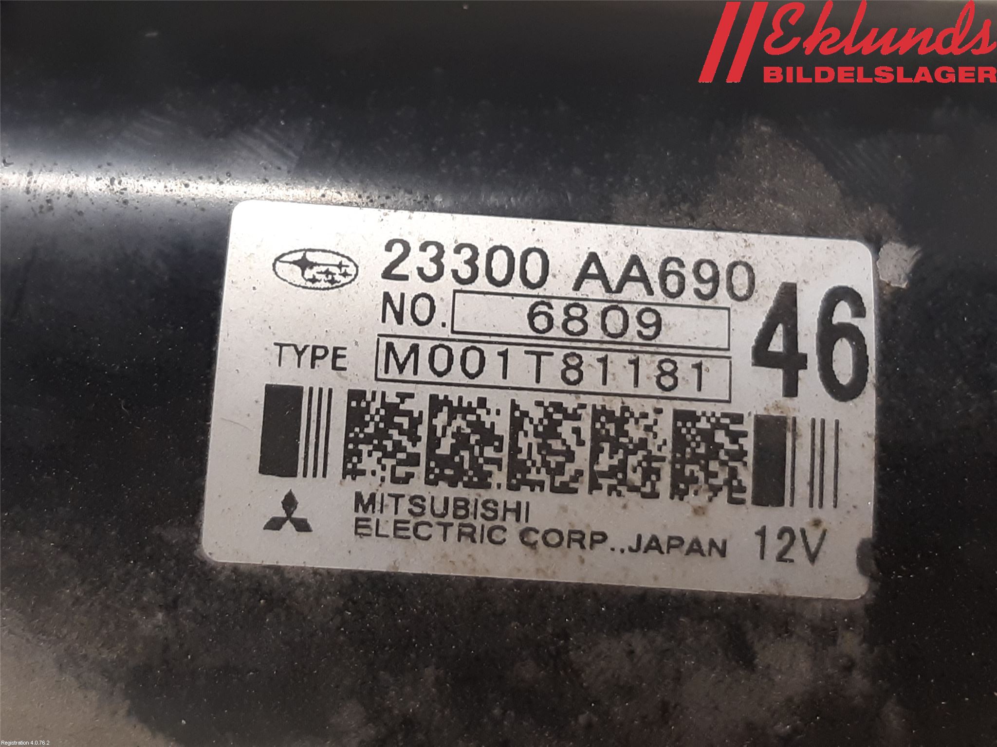 Subaru XV 12-17 Startmotor