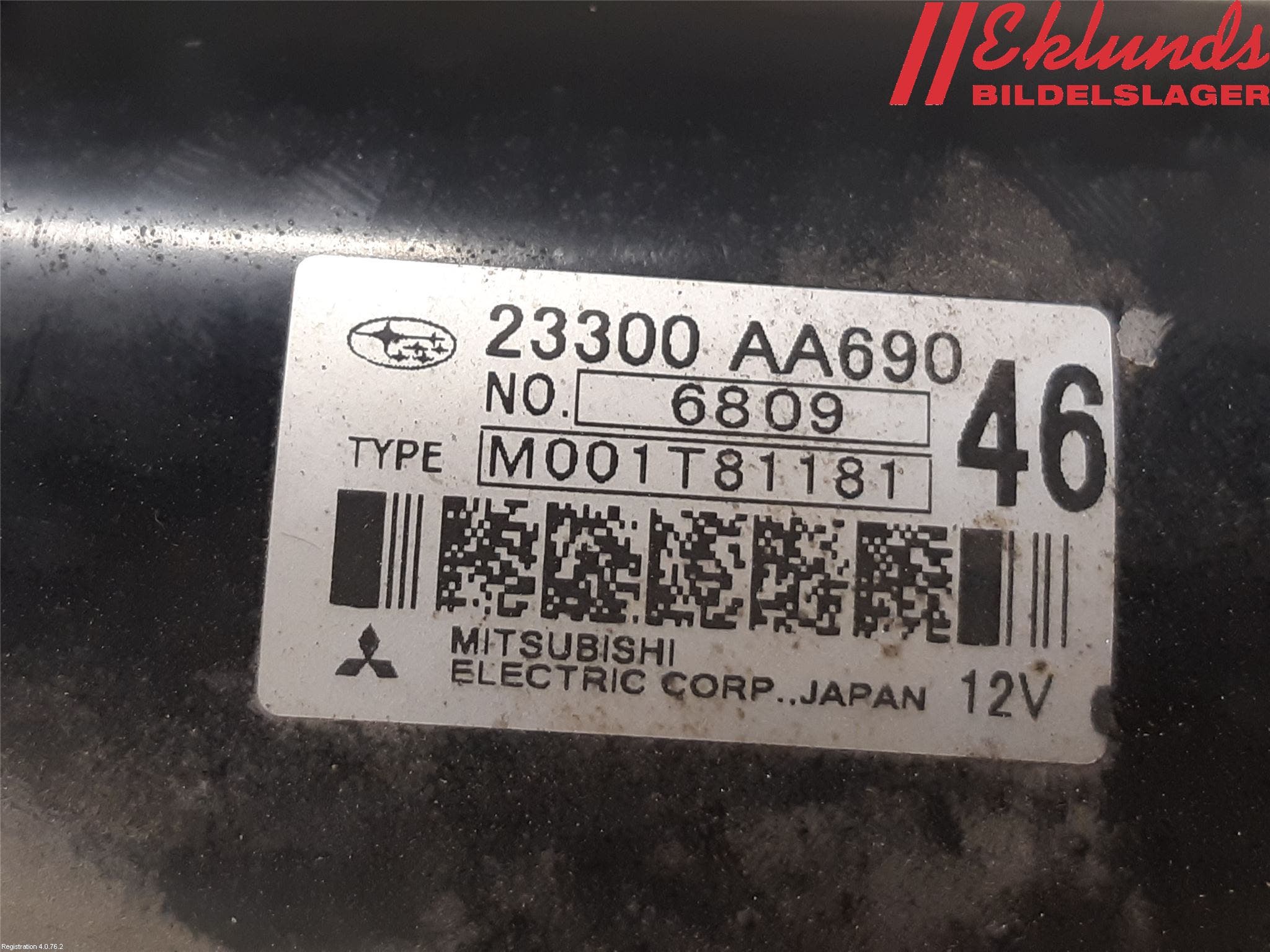 Subaru XV 12-17 Startmotor