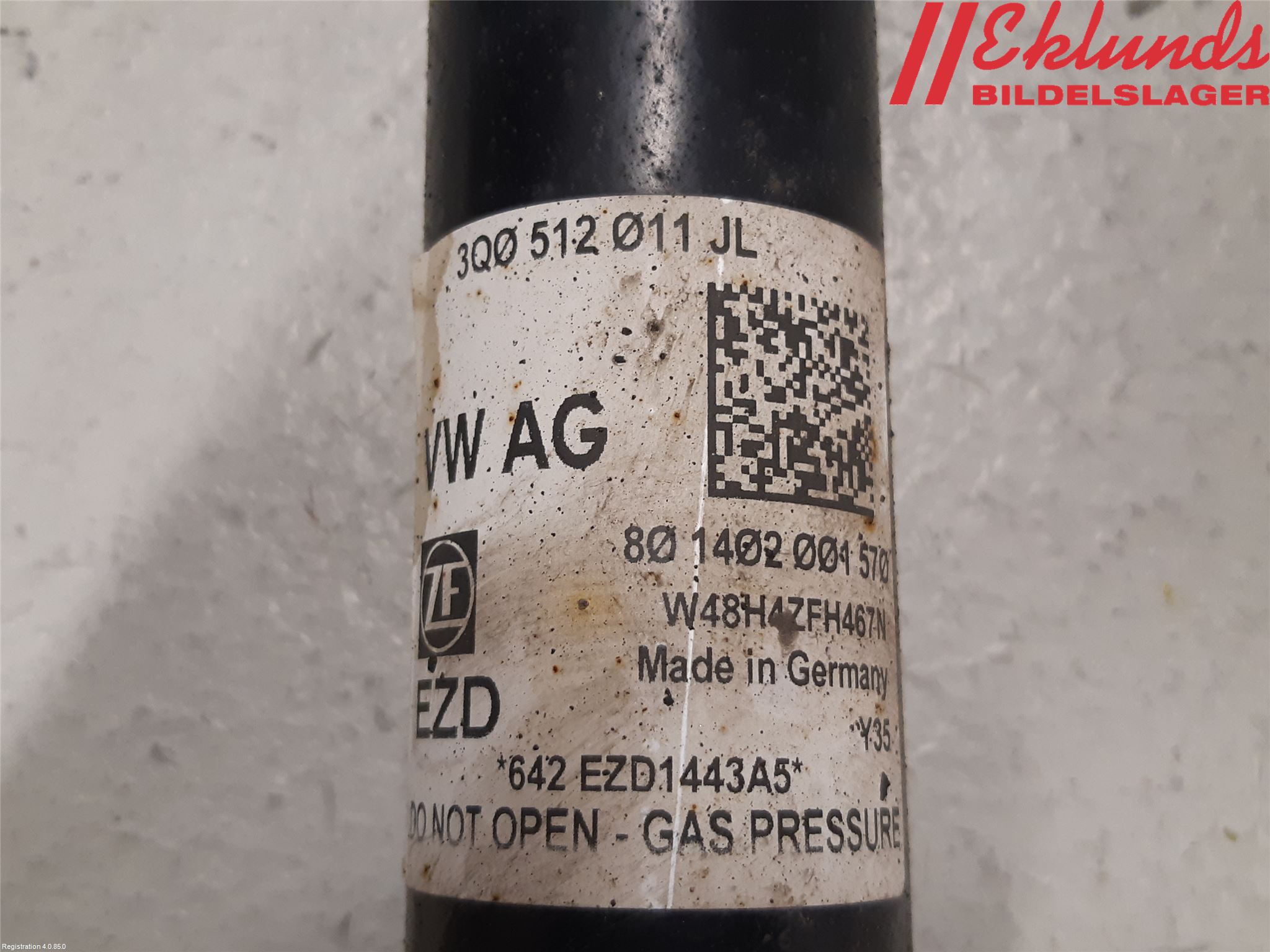 Volkswagen VW PASSAT 15-19 Stötdämpare Bak