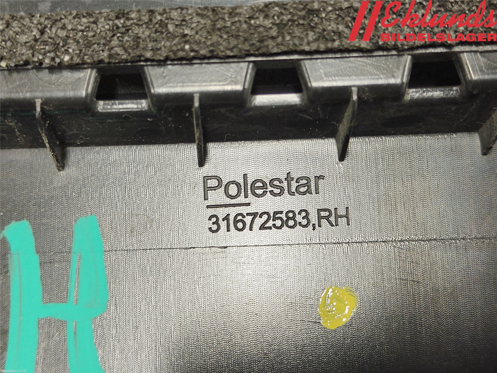 Polestar 2 20- Dörr Dekorlist Bak Hö