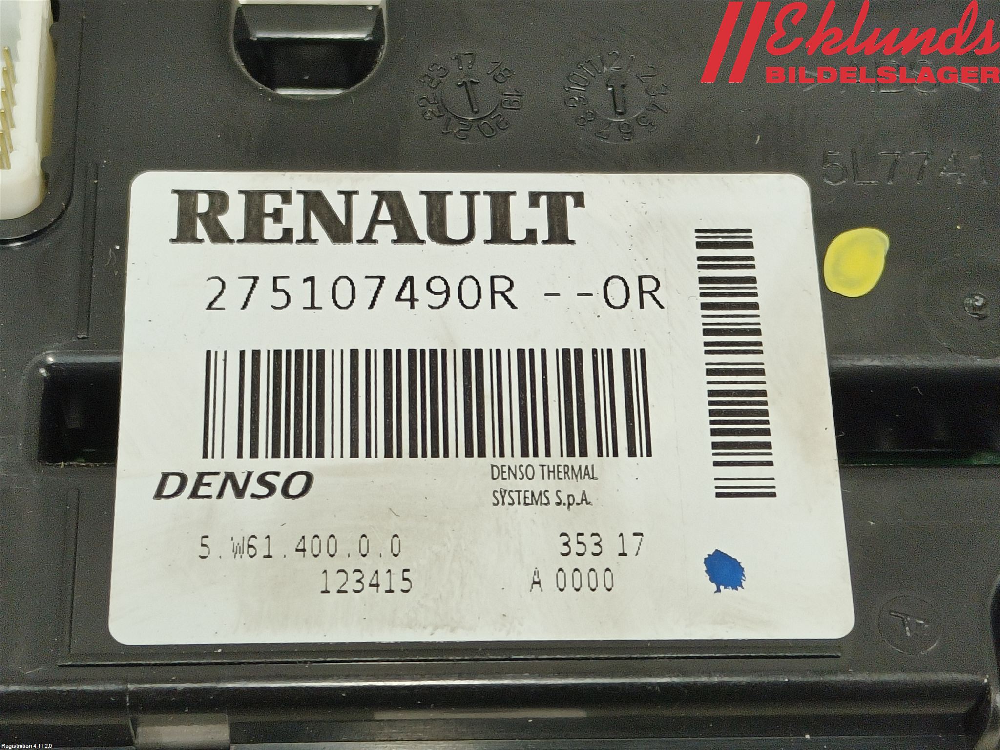 Opel MOVANO B 10-22 Ac Styrenhet Ac Manöveren