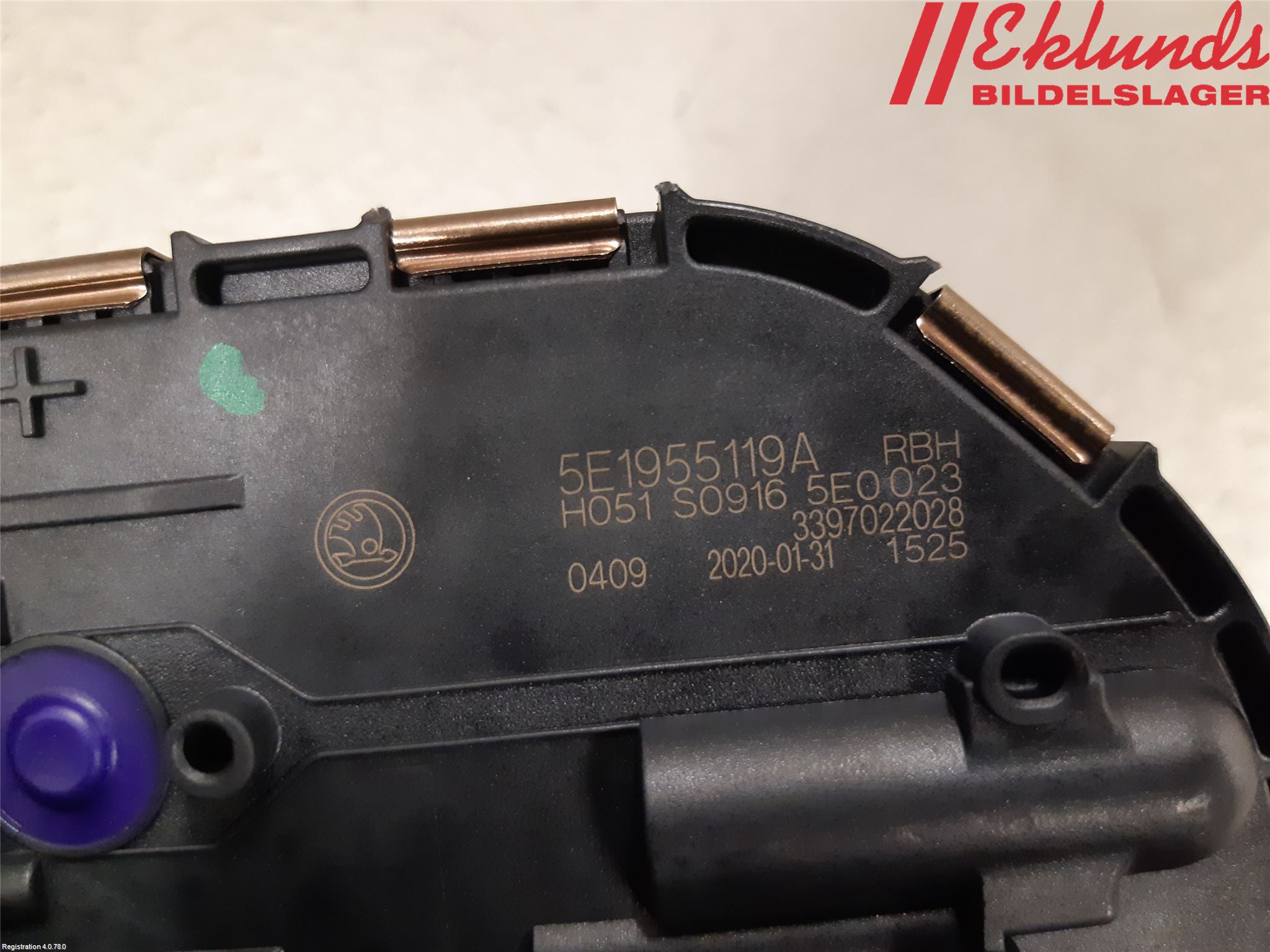 Skoda OCTAVIA (5E) 13-20 Torkarmotor Vindruta