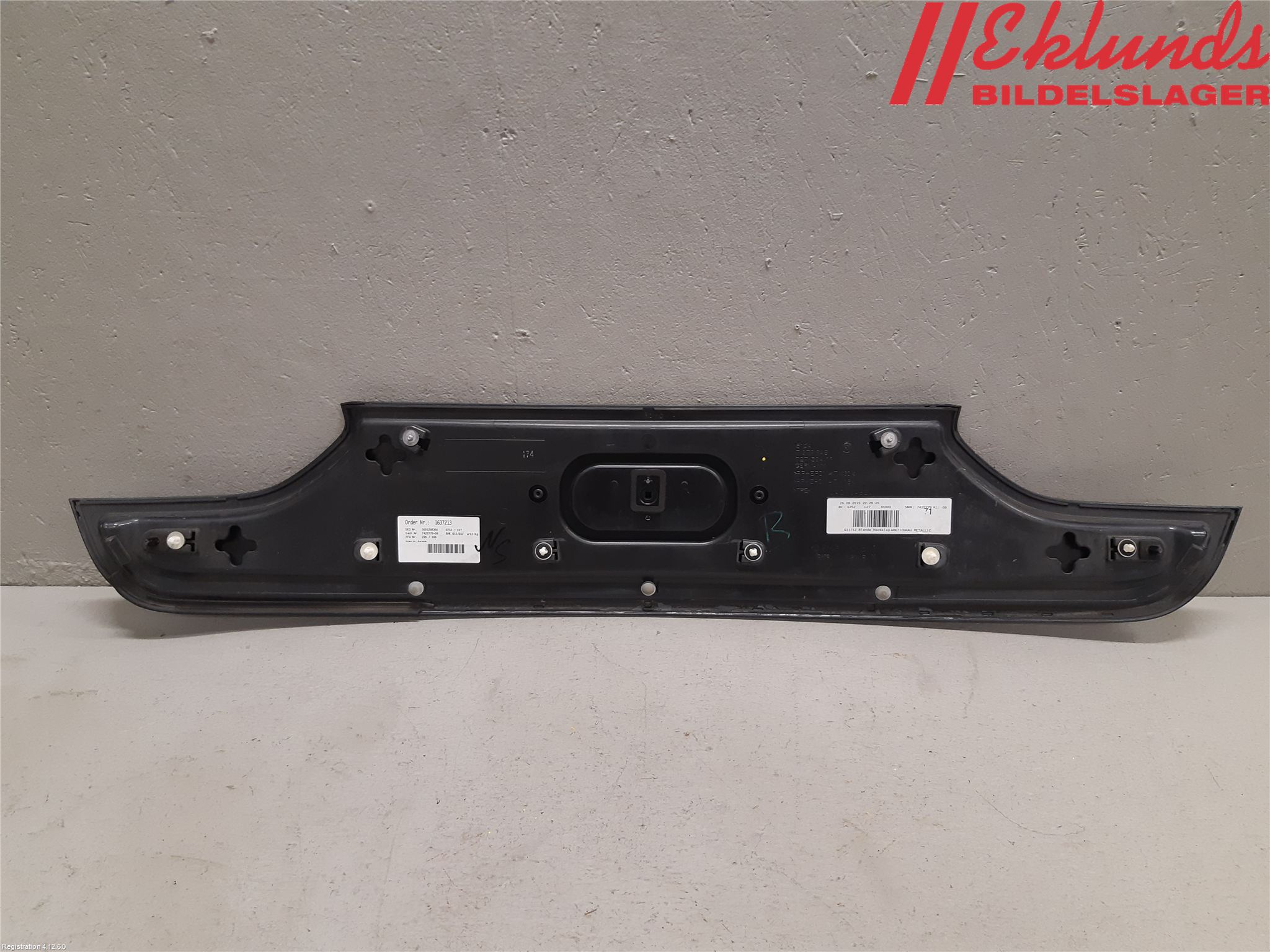 BMW 7 G11/G12 15-22 List Bak-Baklucka