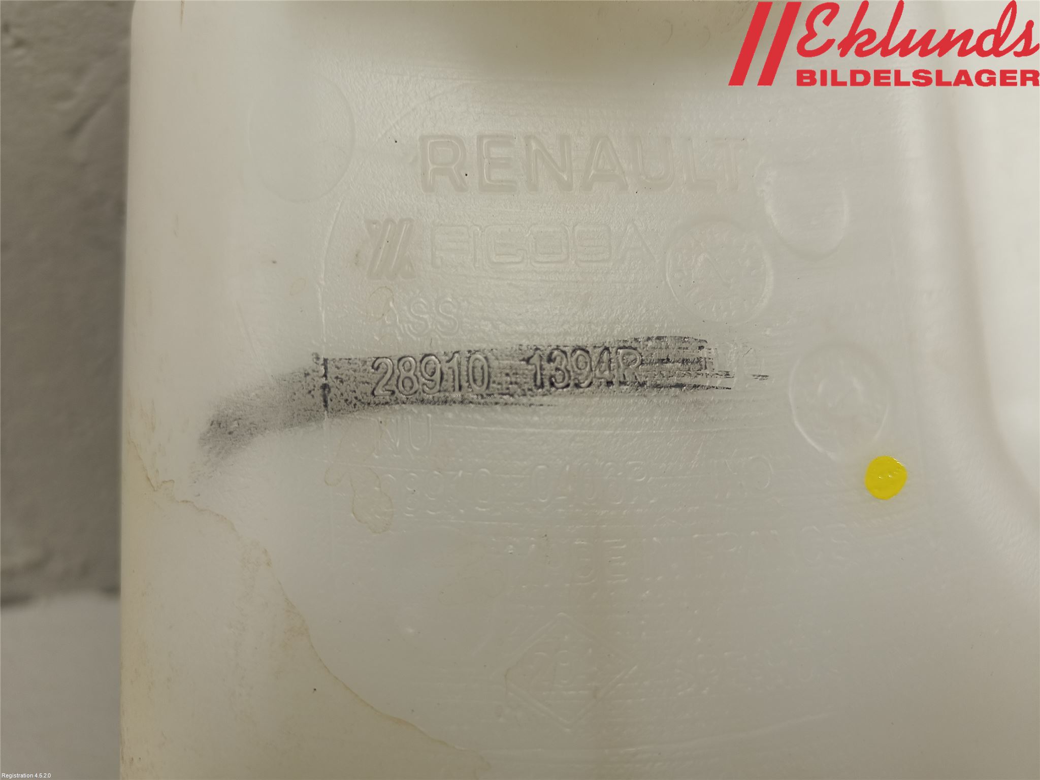 Renault MASTER III 20-24 Spolartank Vindruta