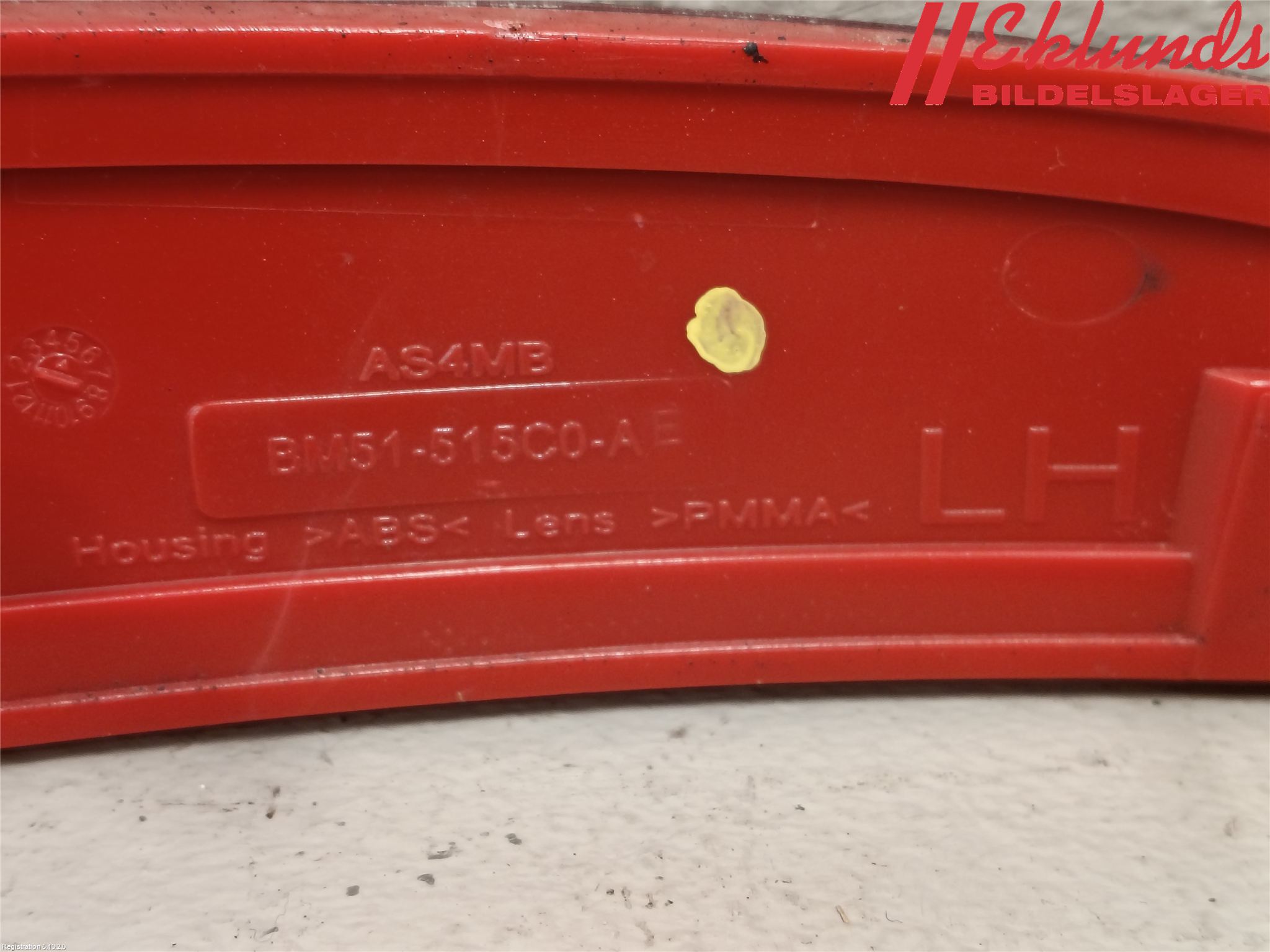Ford FOCUS 15-18 Dimljus/Reflex Bak
