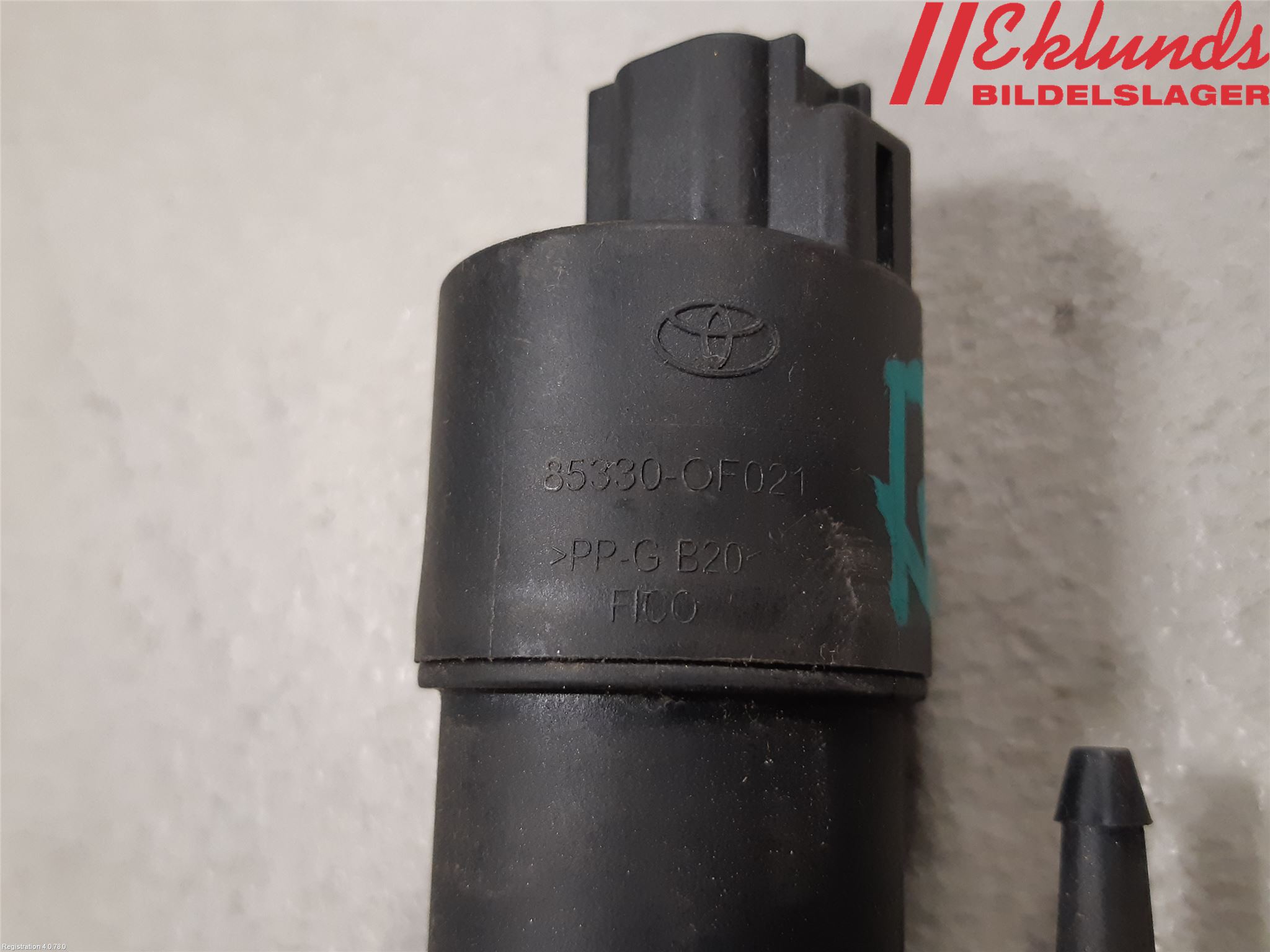 Toyota YARIS XP130 15-20 Spolarpump Baklucka